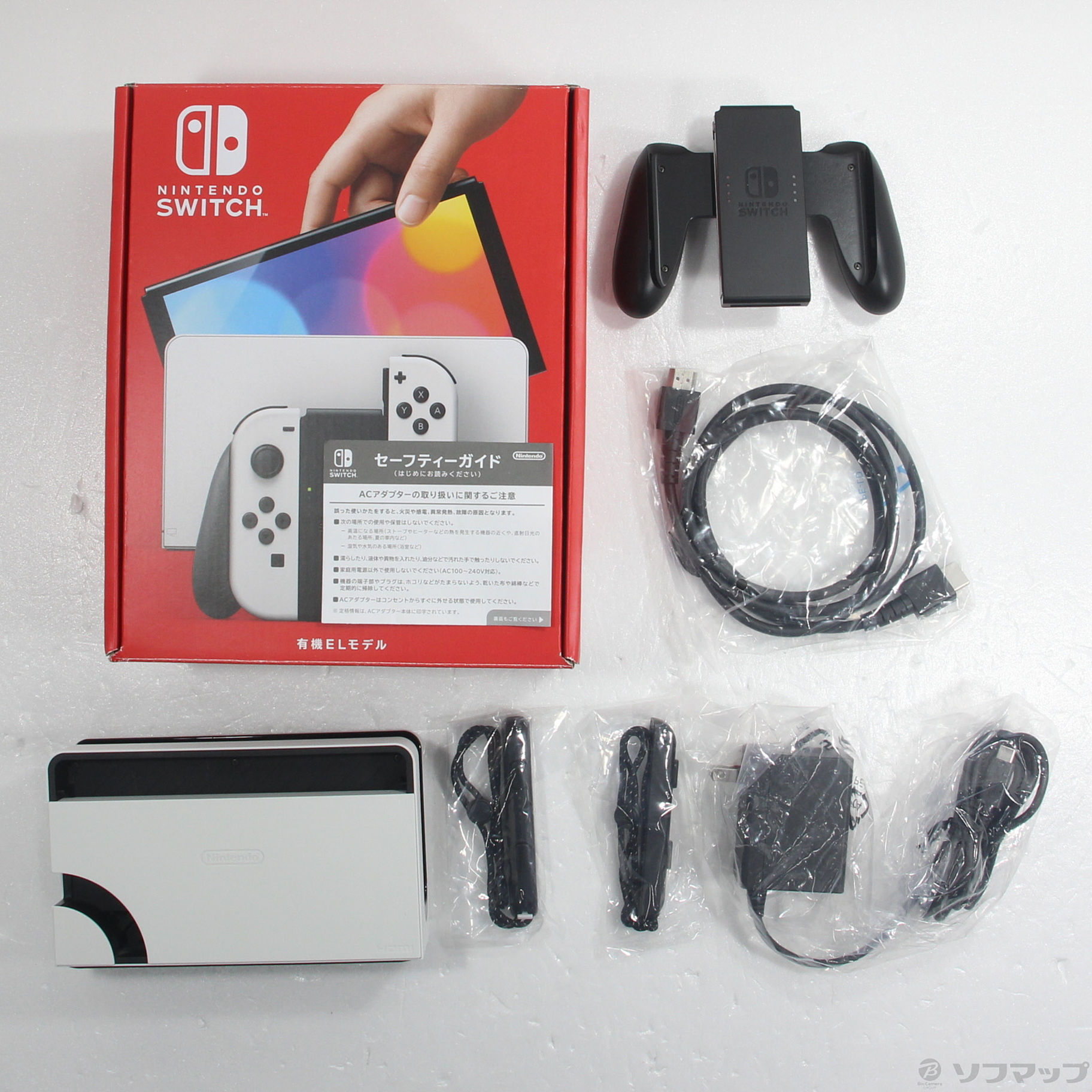 中古】Nintendo Switch 有機ELモデル Joy-Con(L)／(R) ホワイト