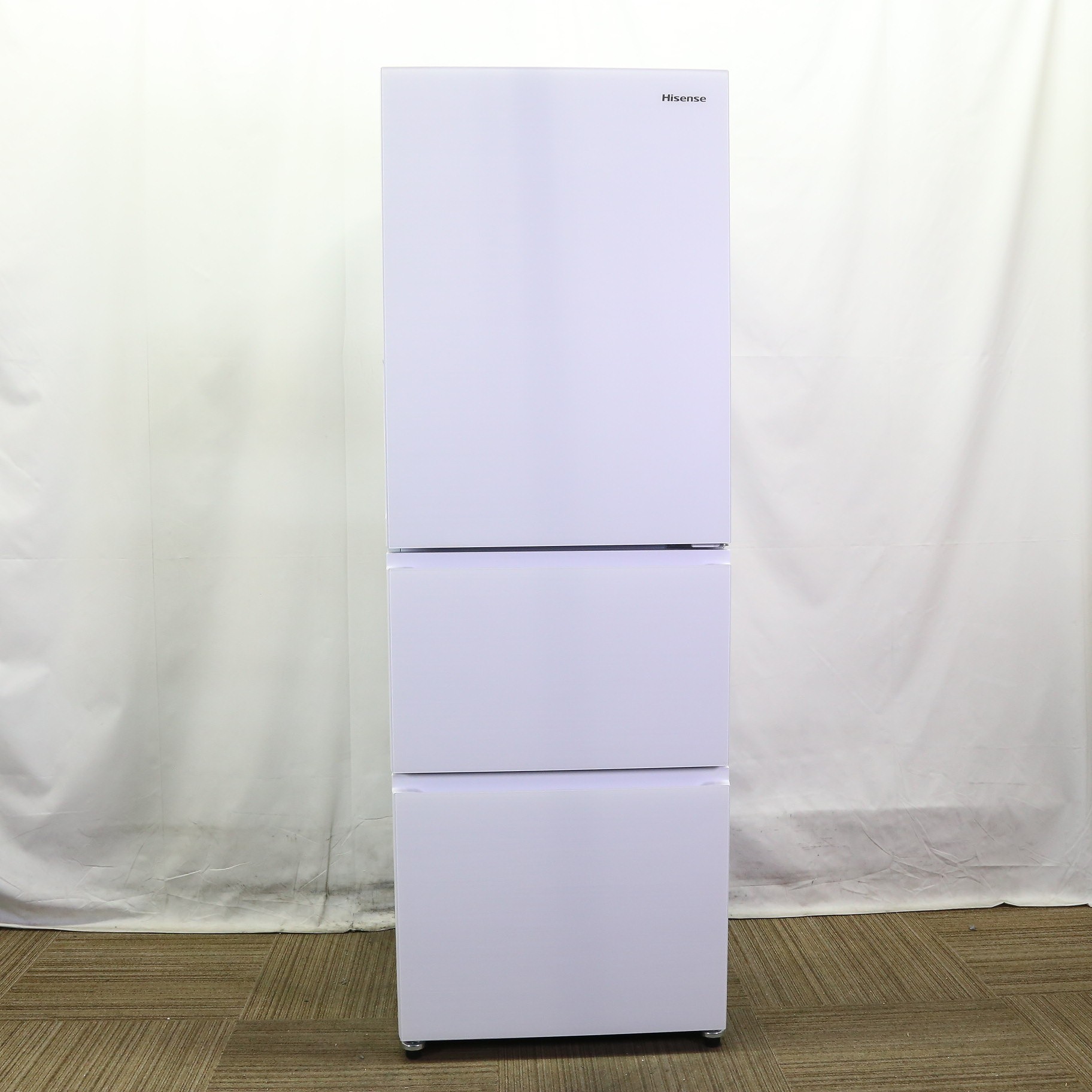 Hisense 358L 冷凍冷蔵庫 HR-G3601W 2023年製 中古 中古】〔中古品〕 冷蔵庫 ガラスホワイト HR-G3601W ［幅59.8cm ／358L