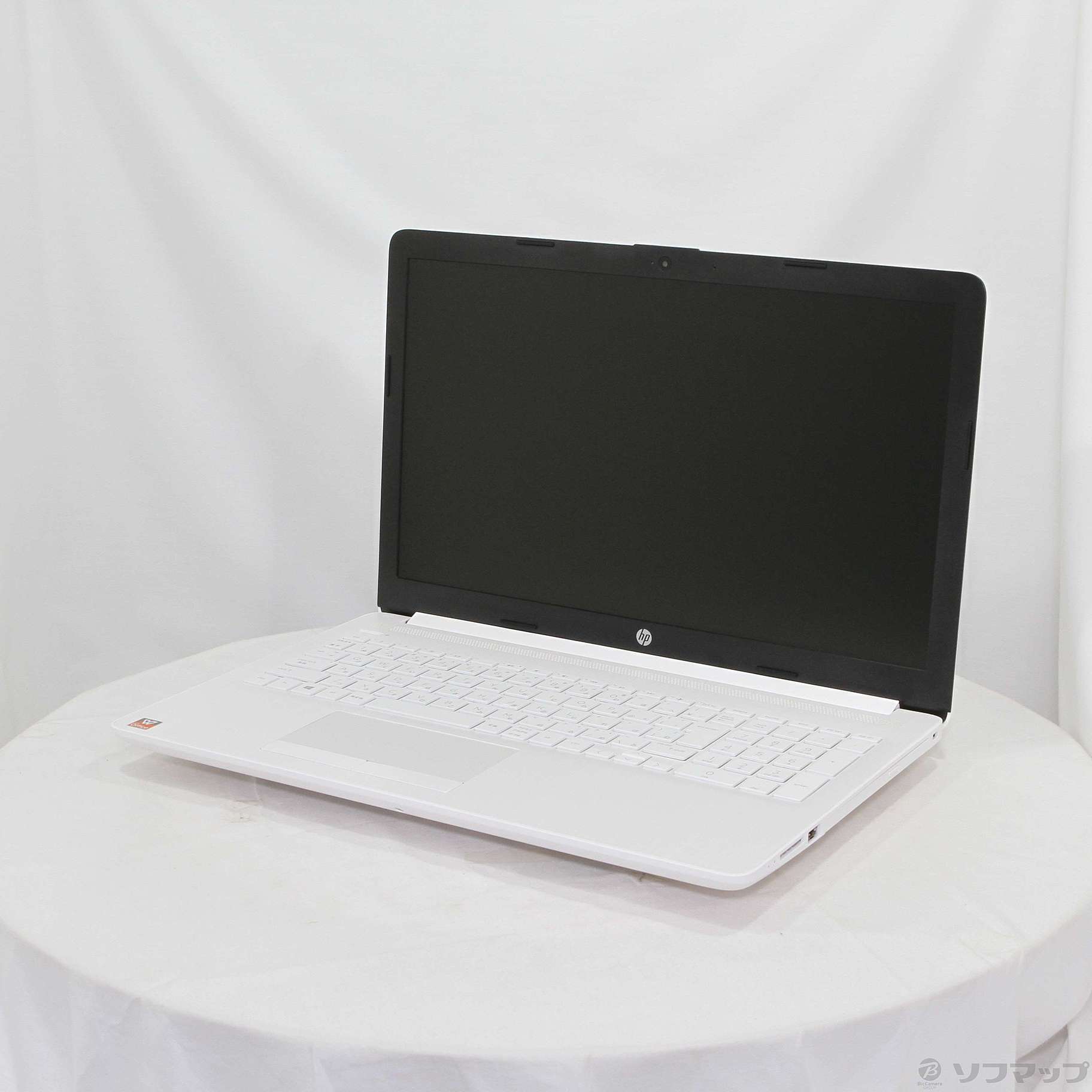 中古】HP 15-db0243AU 7WR01PA-AAAA ピュアホワイト 〔Windows 10