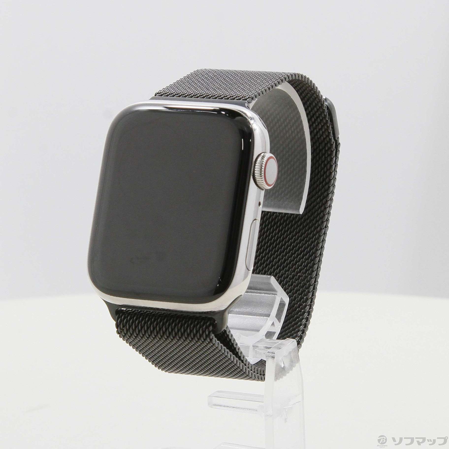 Apple Watch Series 5 GPS + Cellular 44mm ステンレススチールケース スペースブラックミラネーゼループ