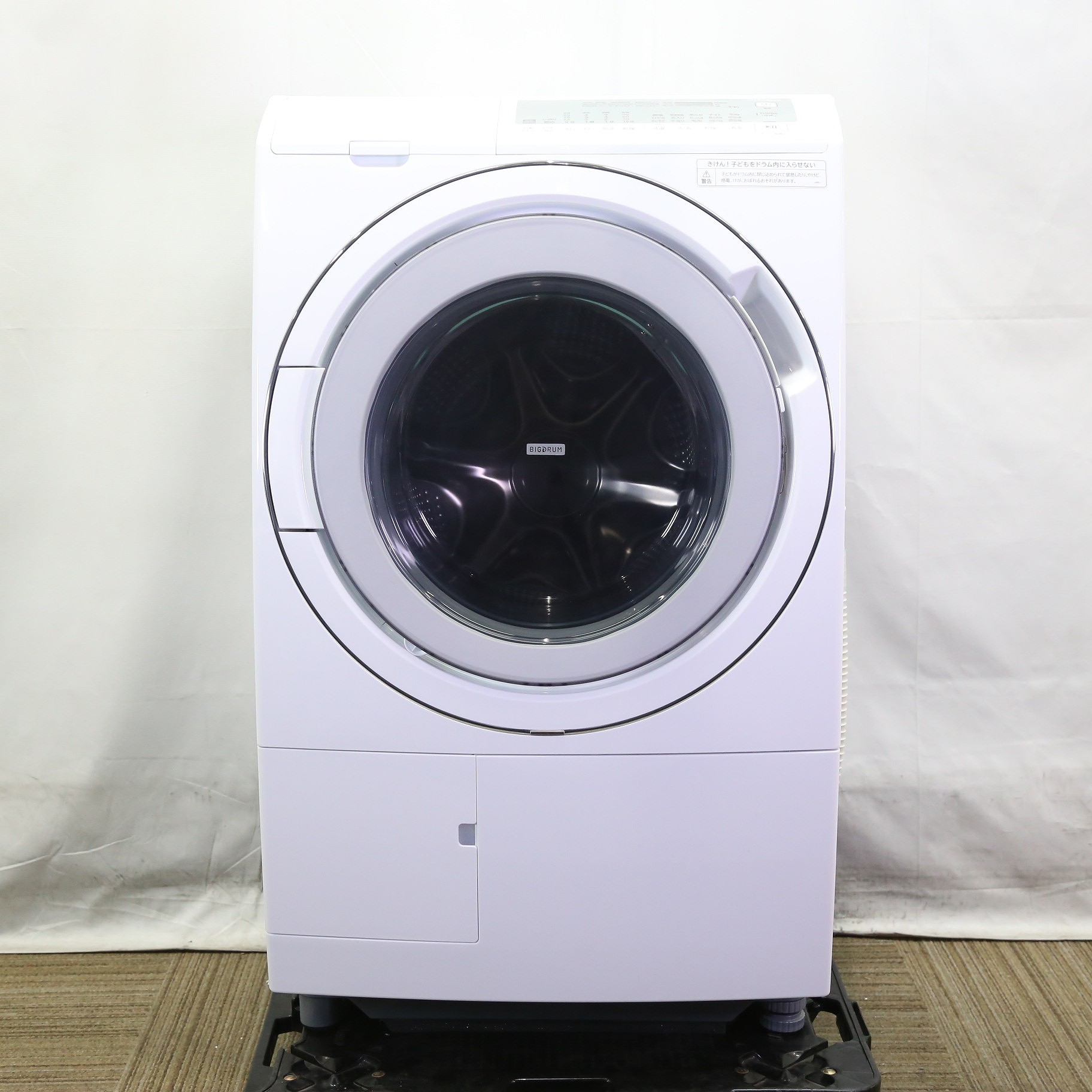 〔中古品〕 ドラム式洗濯乾燥機 ビッグドラム ホワイト BD-SG110JL-W ［洗濯11.0kg ／乾燥6.0kg  ／ヒーター乾燥(水冷・除湿タイプ) ／左開き］