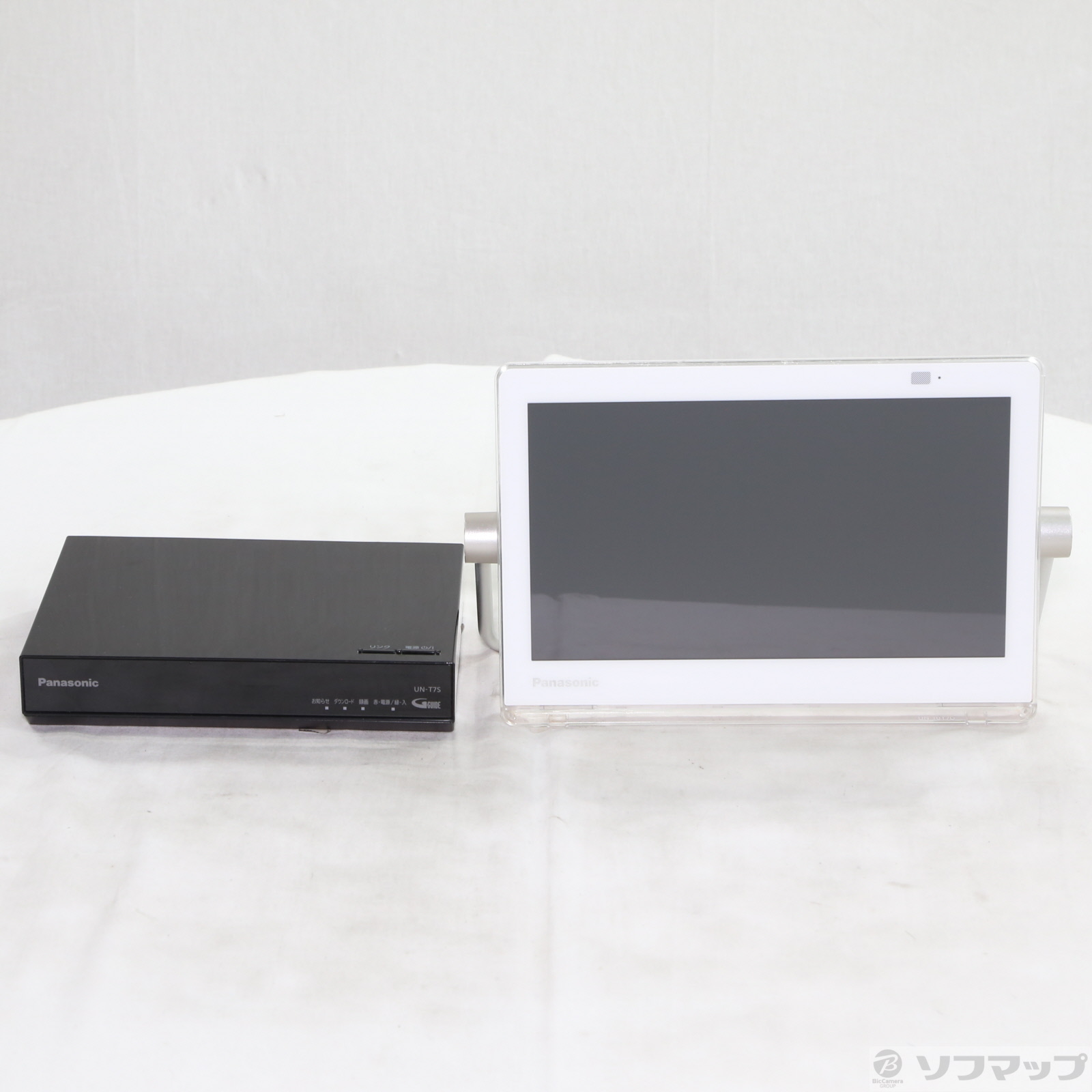 〔中古品〕 ポータブルテレビ プライベート・ビエラ VIERA ホワイト UN-10T7 ［10V型 ／防水対応 ／500GB］