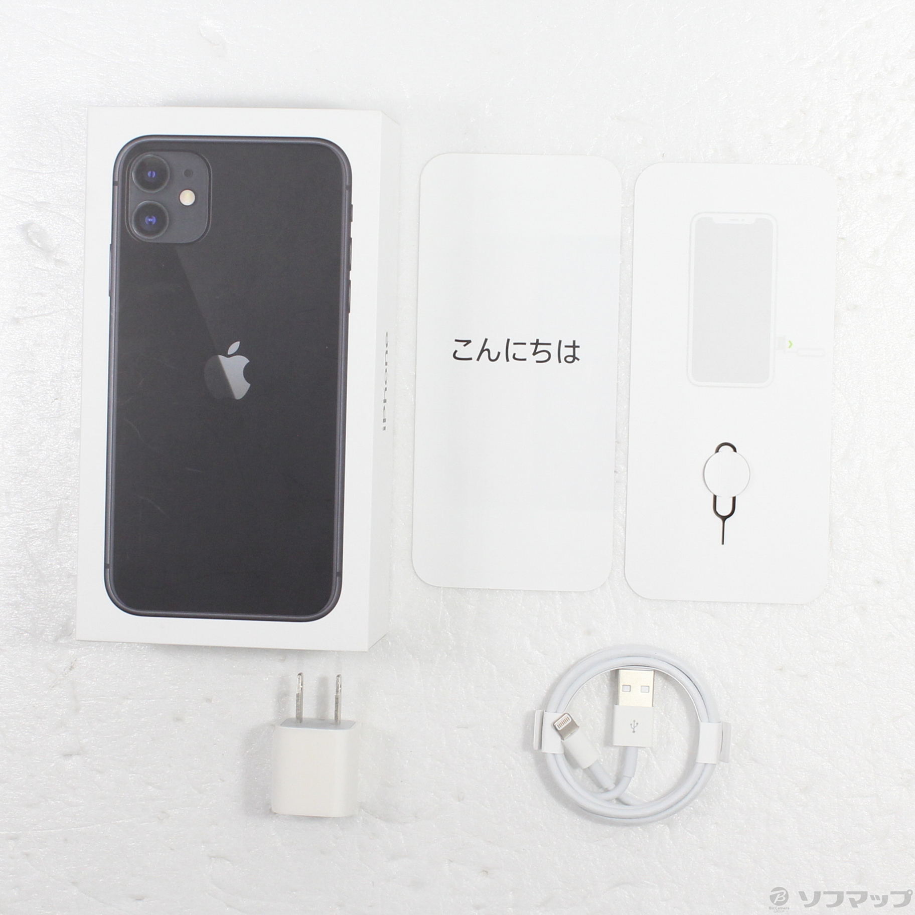 中古】iPhone11 128GB ブラック MWM02J／A SIMフリー [2133056952202 