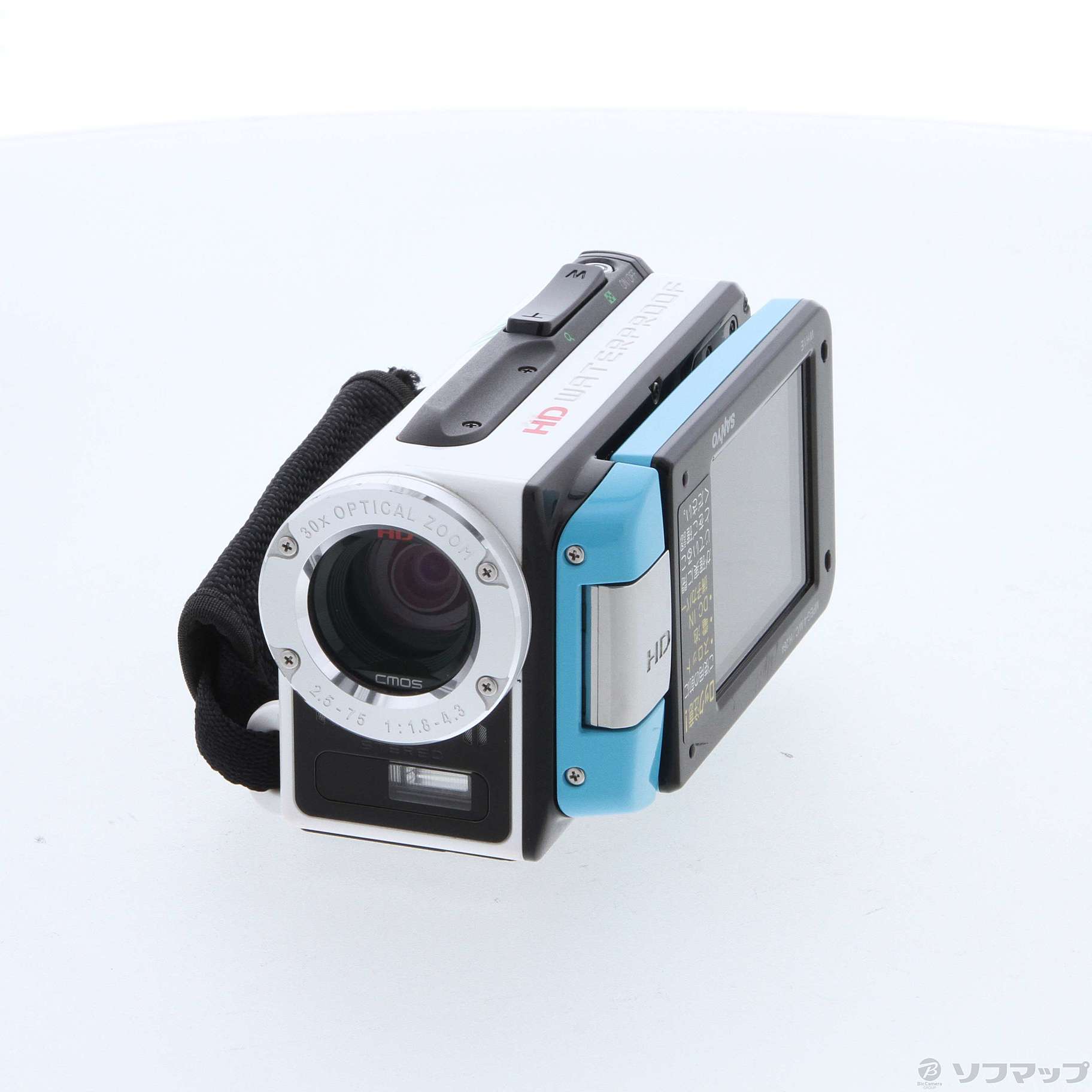 Xacti DMX-WH1E(L) ブルー (Eye-Fi／3m防水／30倍ズーム／デジタルムービーカメラ)