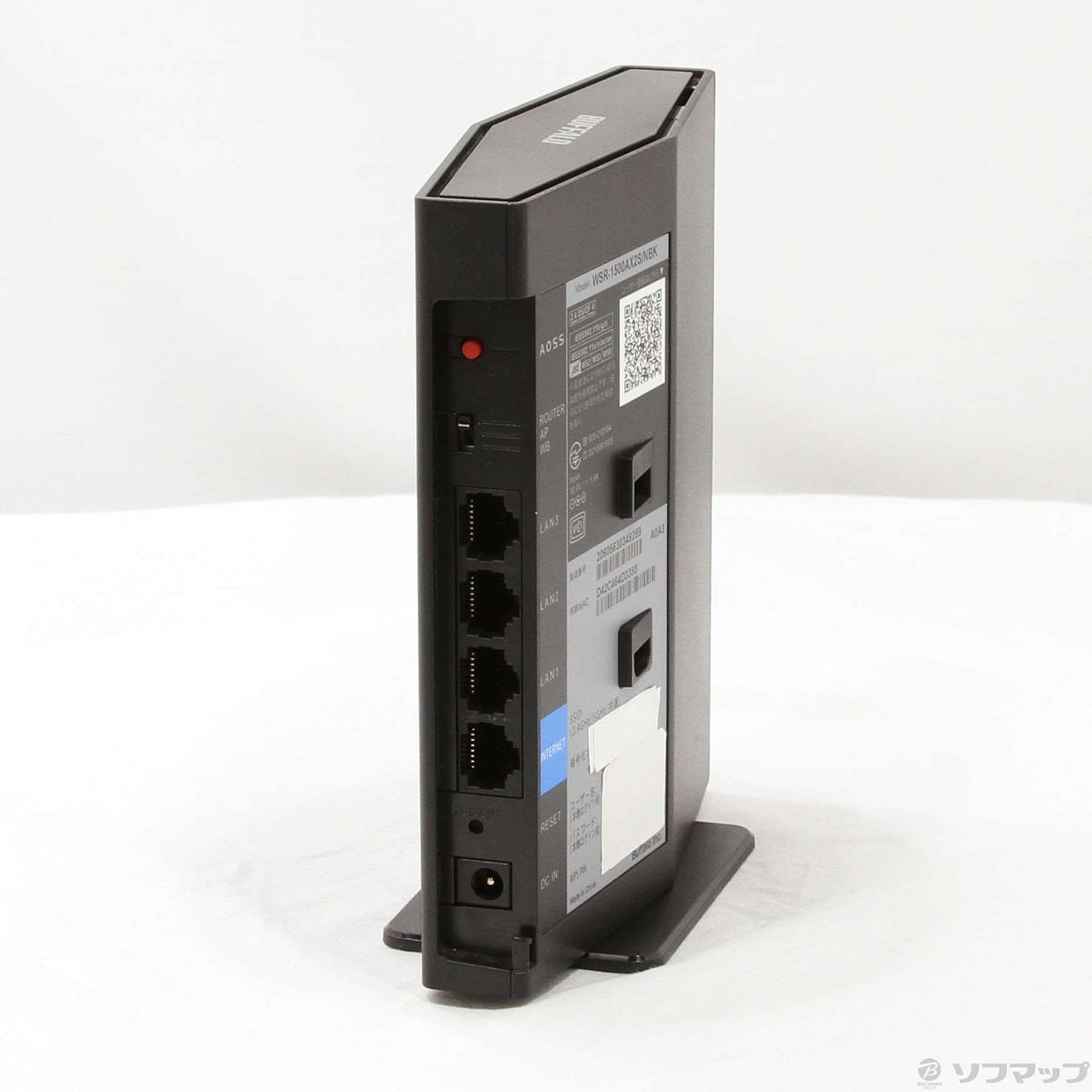 中古】AirStation WSR-1500AX2S／NBK ブラック [2133057022829] - リコレ！|ビックカメラグループ  ソフマップの中古通販サイト - 正規取扱販売店