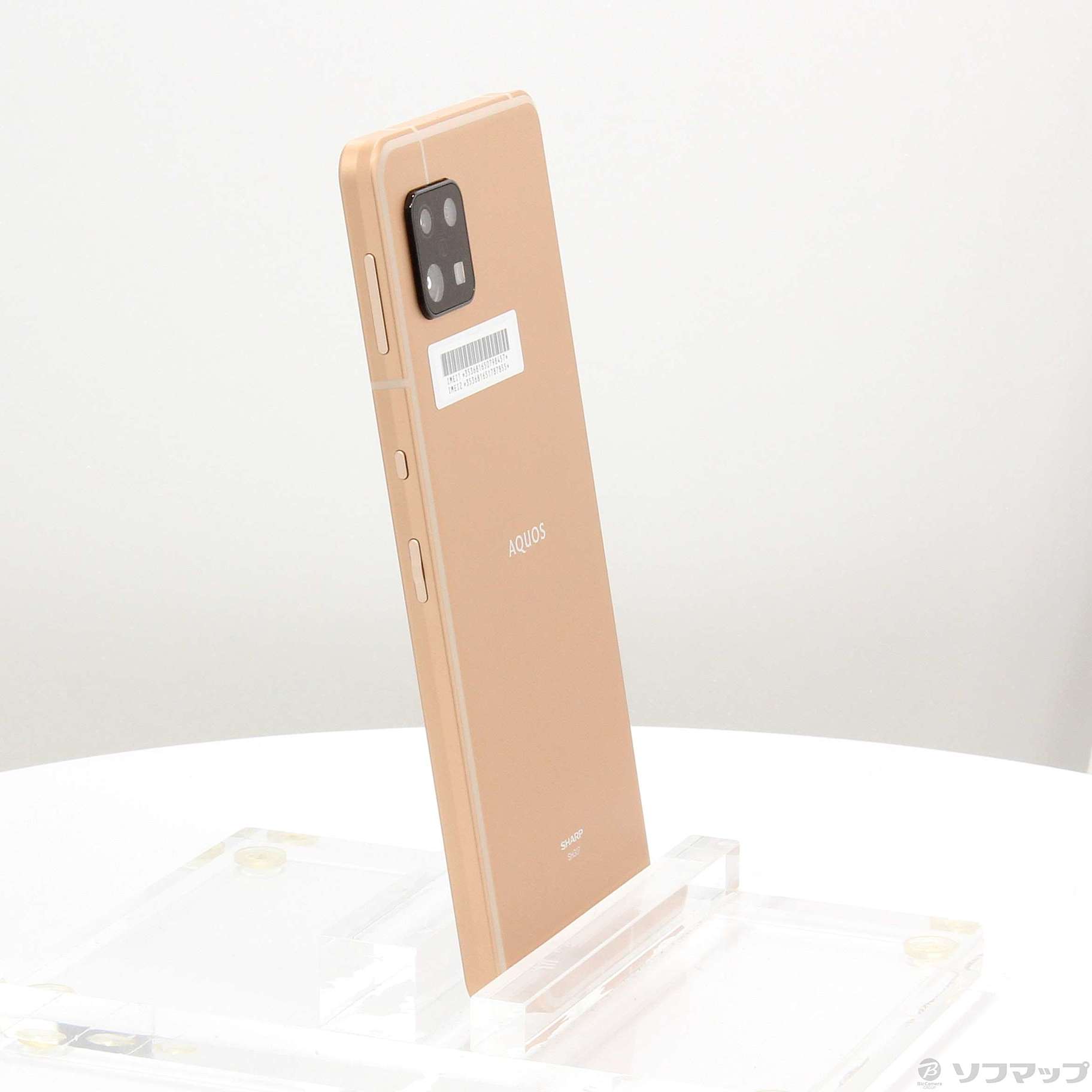 中古】AQUOS sense6s 64GB ライトカッパー SHG07 au SIMフリー