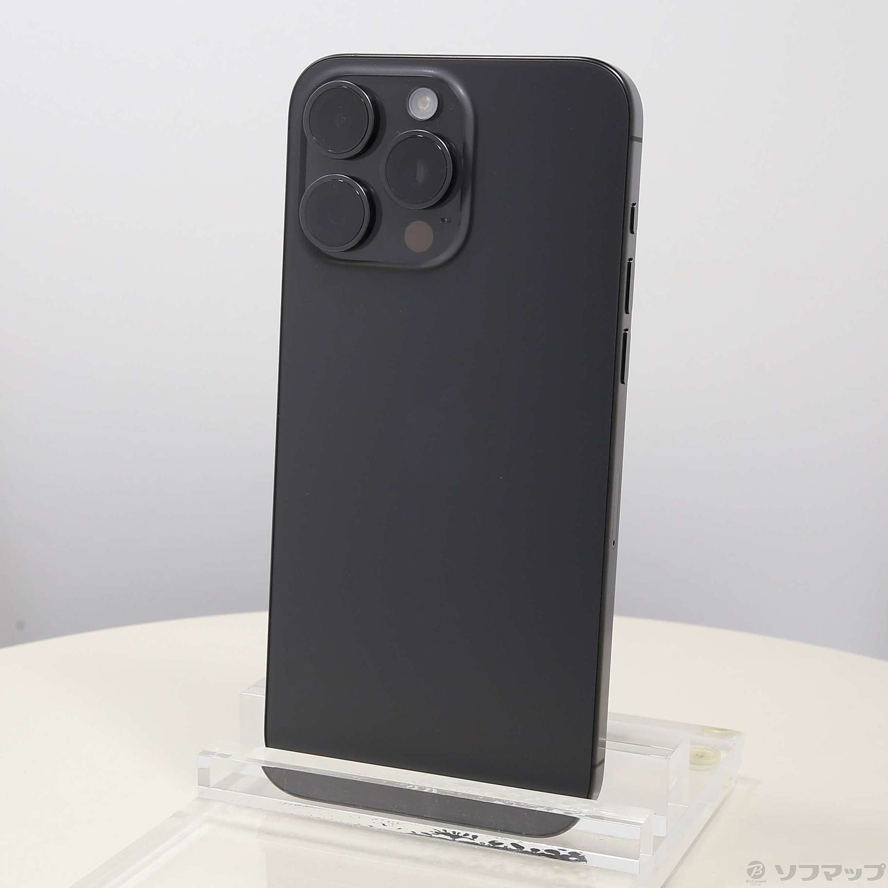 中古】iPhone15 Pro Max 512GB ブラックチタニウム MU6U3J／A SIM