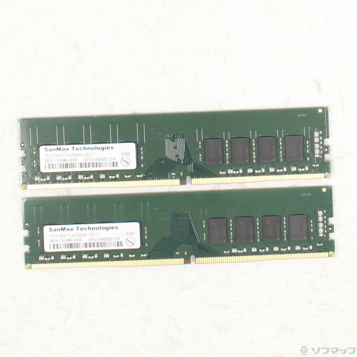 中古】DDR4-3200 32GB(16GB×2枚) SanMax