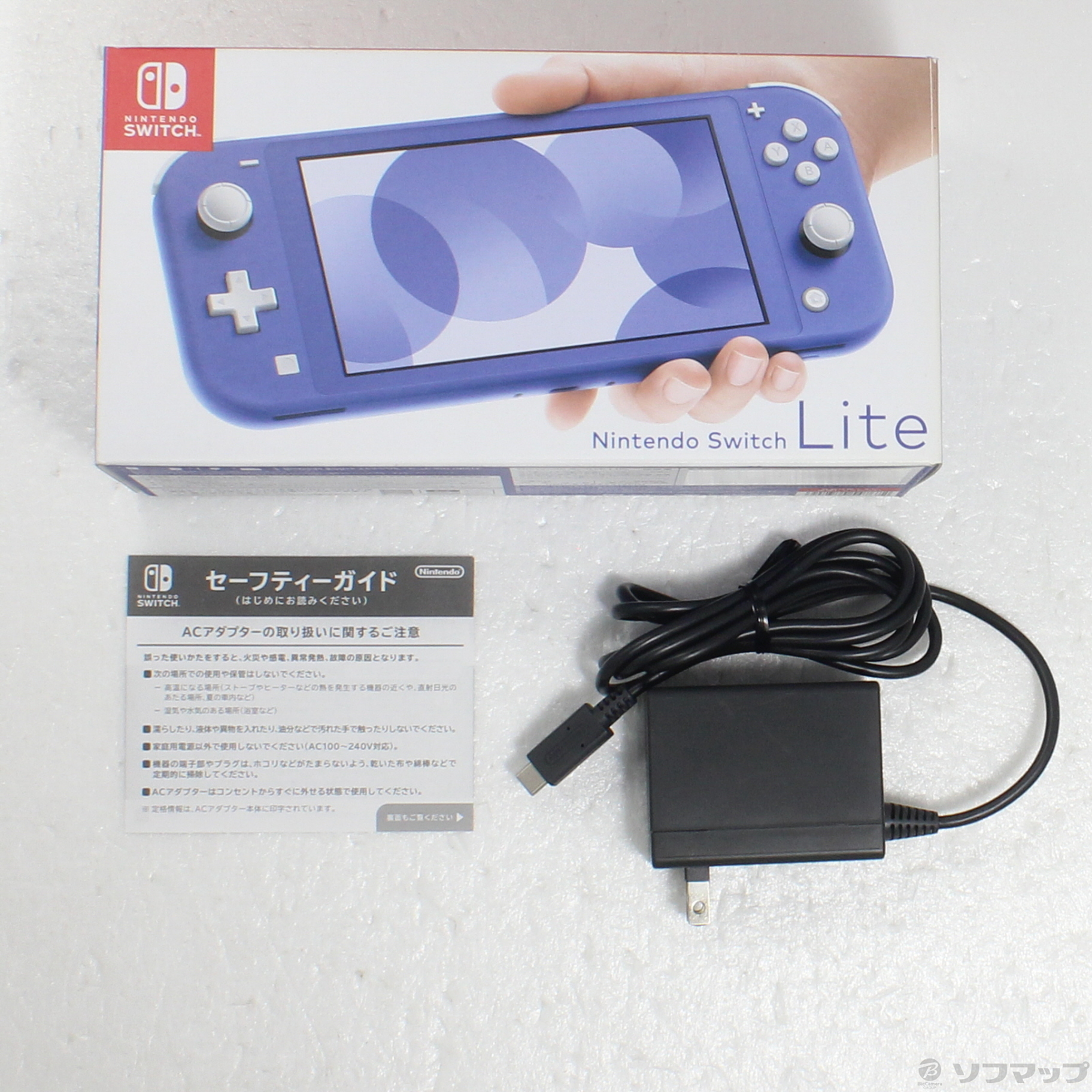 Nintendo Switch Liteブルー本体 充電コード 炊け