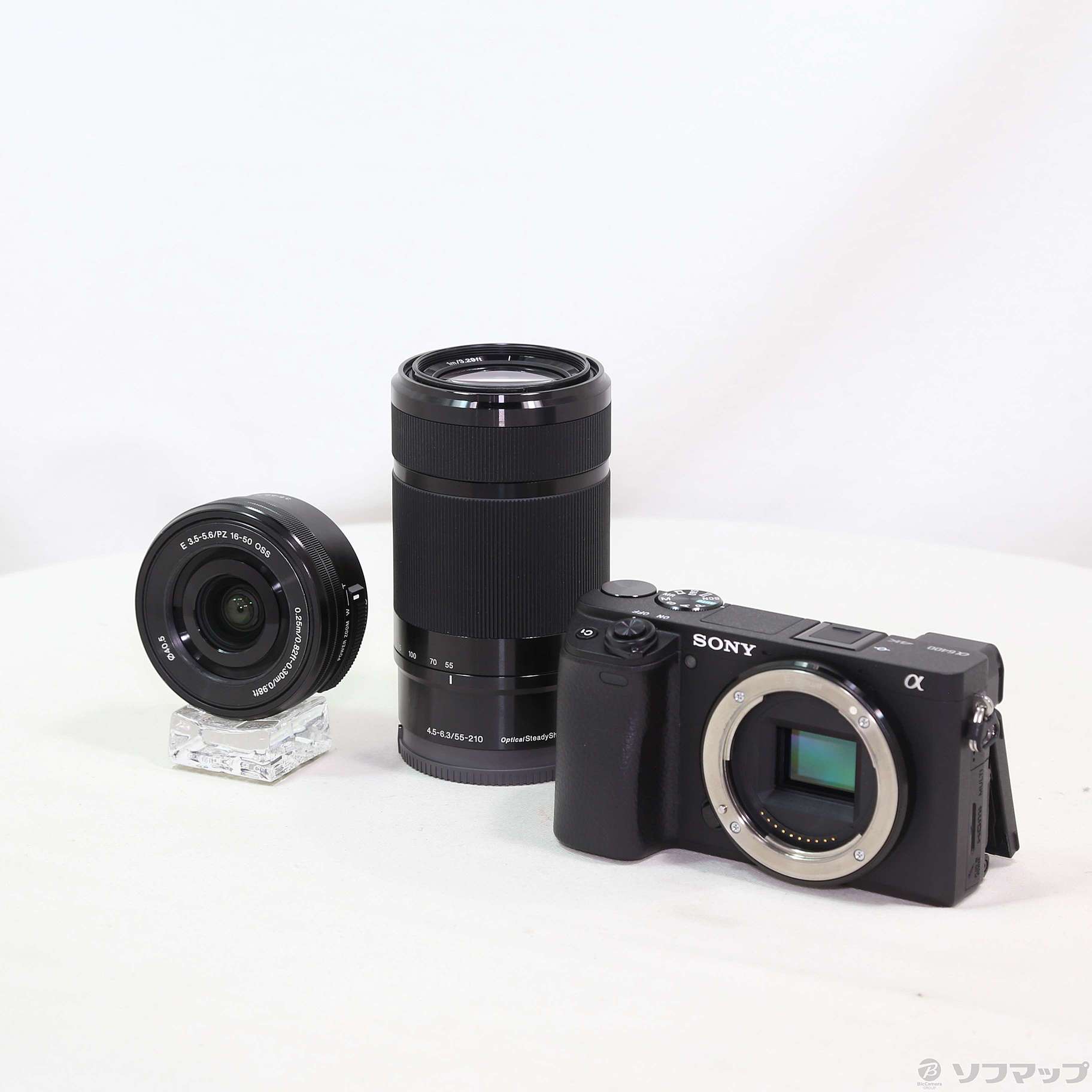 中古】α6400 ILCE-6400Y ダブルズームレンズキット ブラック [2133057241404] - リコレ！|ビックカメラグループ  ソフマップの中古通販サイト