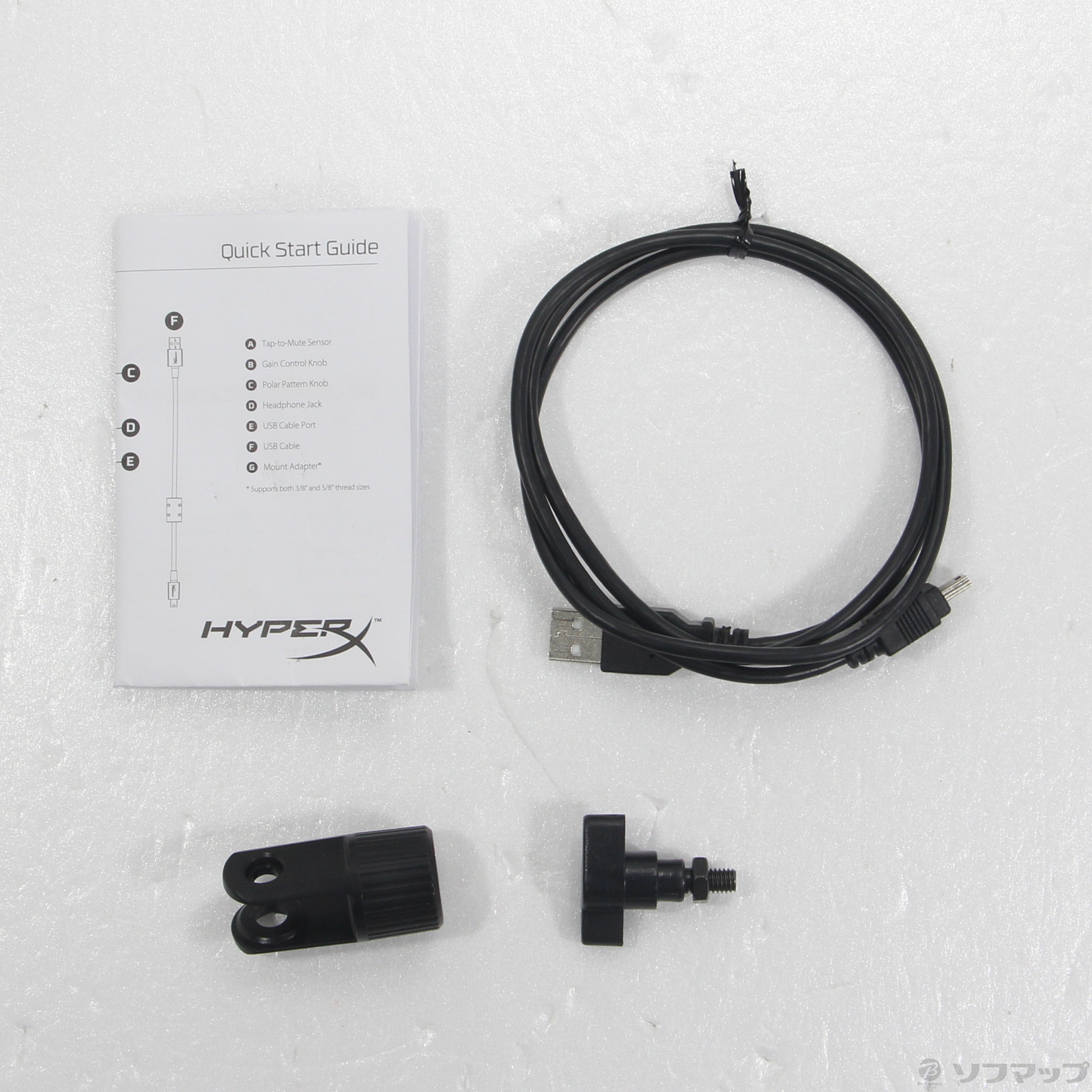 中古】HyperX QuadCast スタンドアロンマイク HX-MICQC-BK