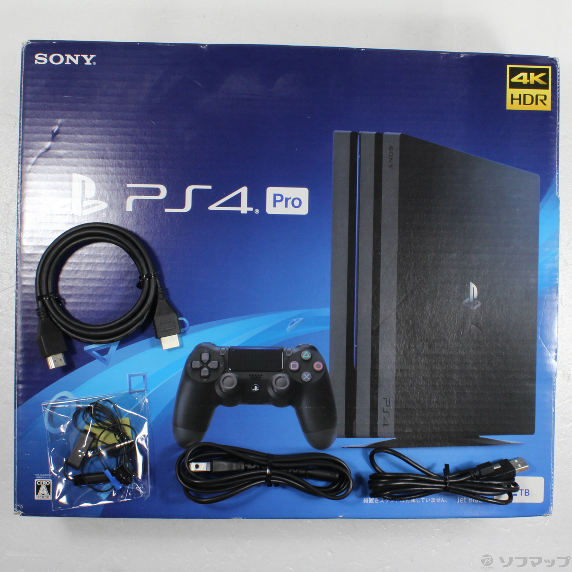 中古】PlayStation 4 Pro ジェット・ブラック 2TB CUH-7200CB01 [2133057345416] -  リコレ！|ビックカメラグループ ソフマップの中古通販サイト