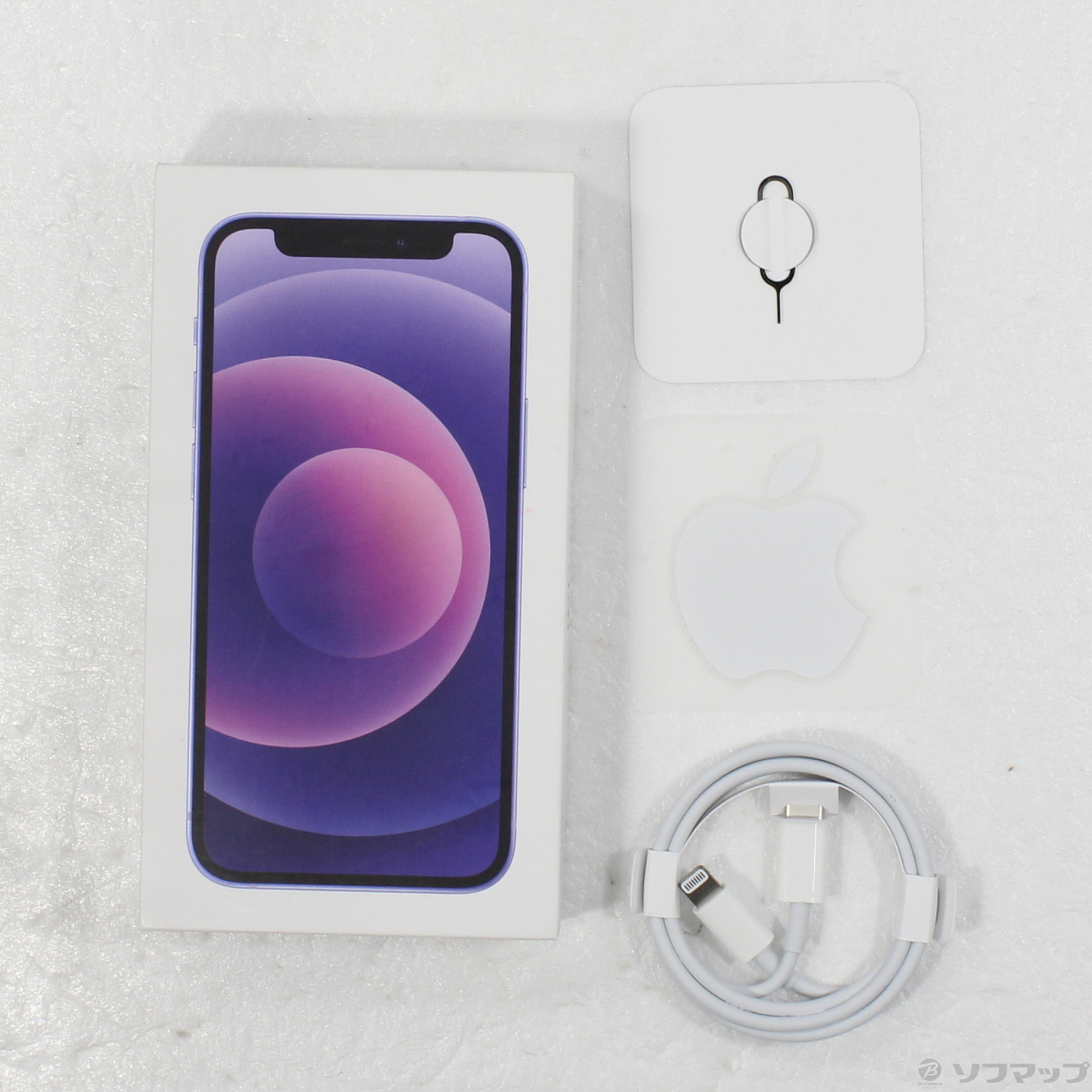 中古】〔展示品〕 iPhone12 mini 64GB パープル 3J247J／A SIMフリー