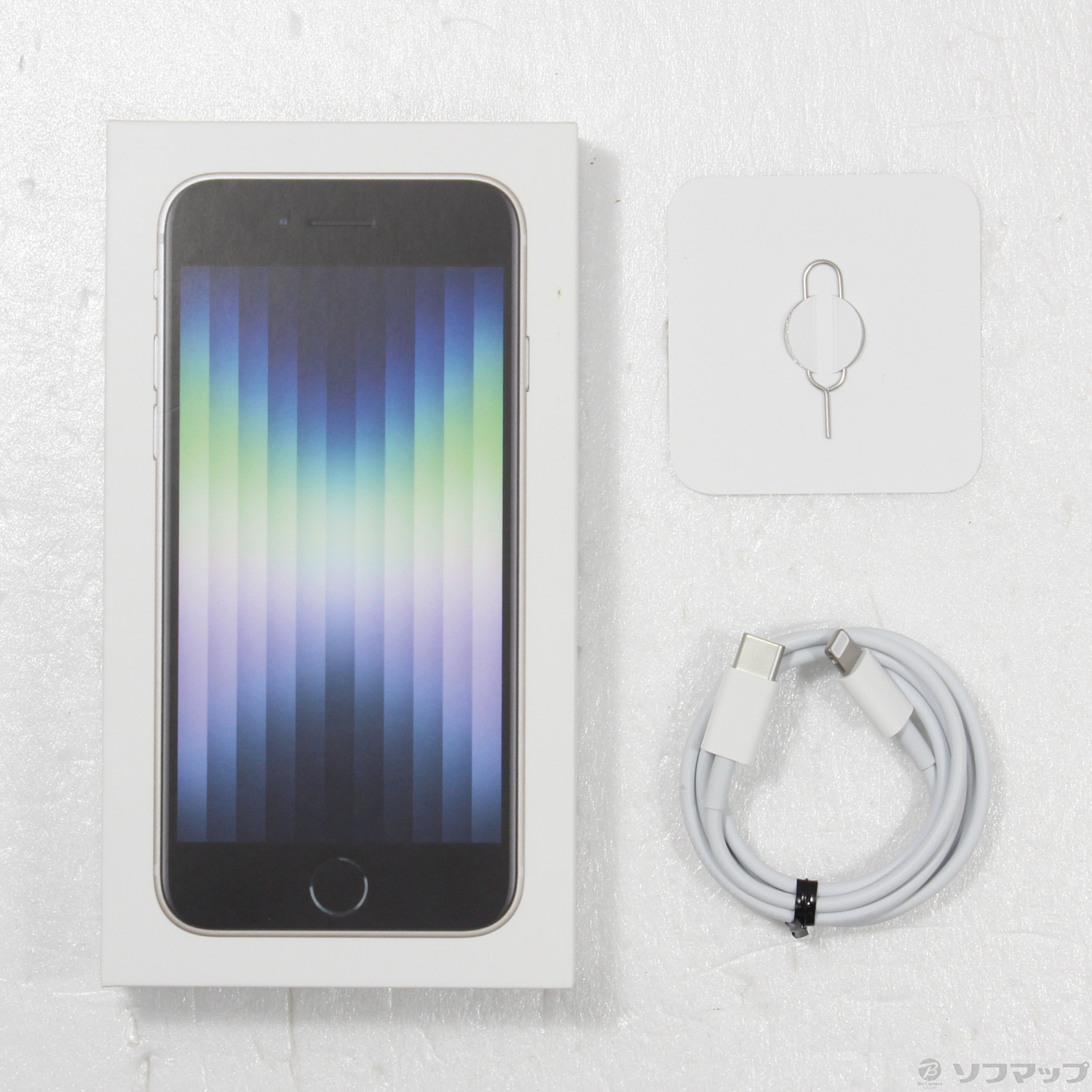中古】iPhone SE 第3世代 128GB スターライト MMYG3J／A SIMフリー 