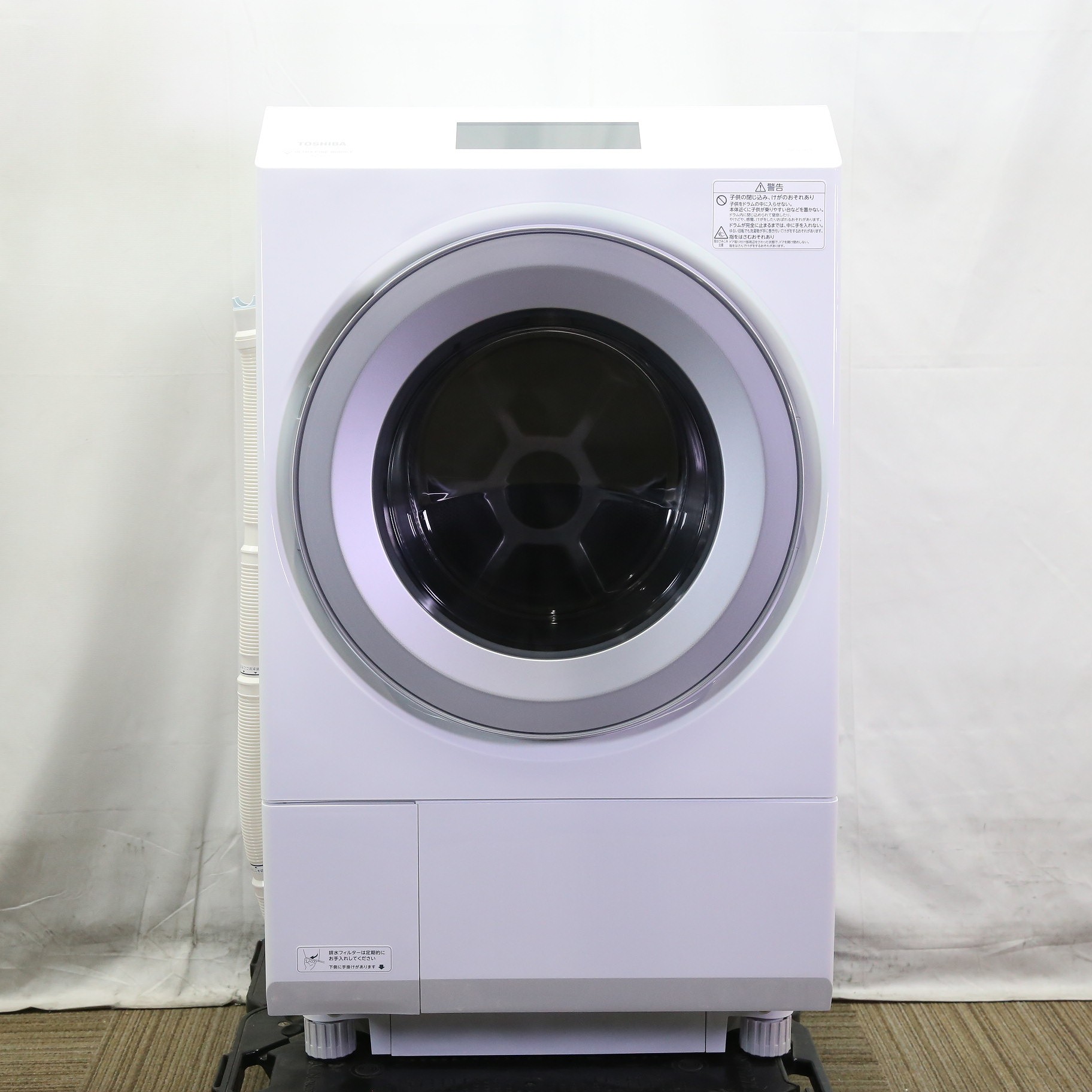 〔中古品〕 ドラム式洗濯乾燥機 ZABOON（ザブーン） グランホワイト TW-127XP3R-W ［洗濯12.0kg ／乾燥7.0kg  ／ヒートポンプ乾燥 ／右開き］