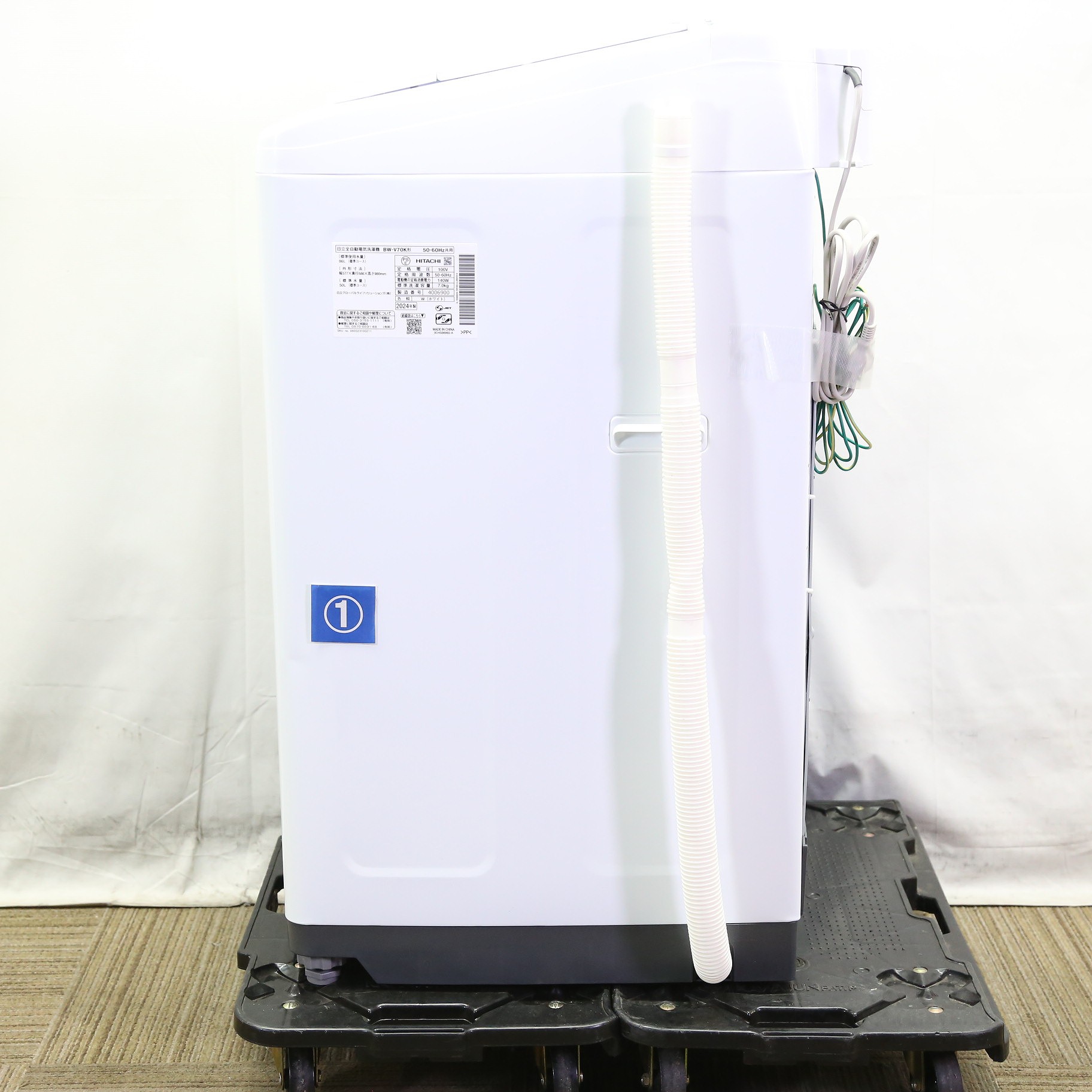 〔中古品〕 全自動洗濯機 ビートウォッシュ ホワイト BW-V70K-W ［洗濯7.0kg ／簡易乾燥(送風機能) ／上開き］