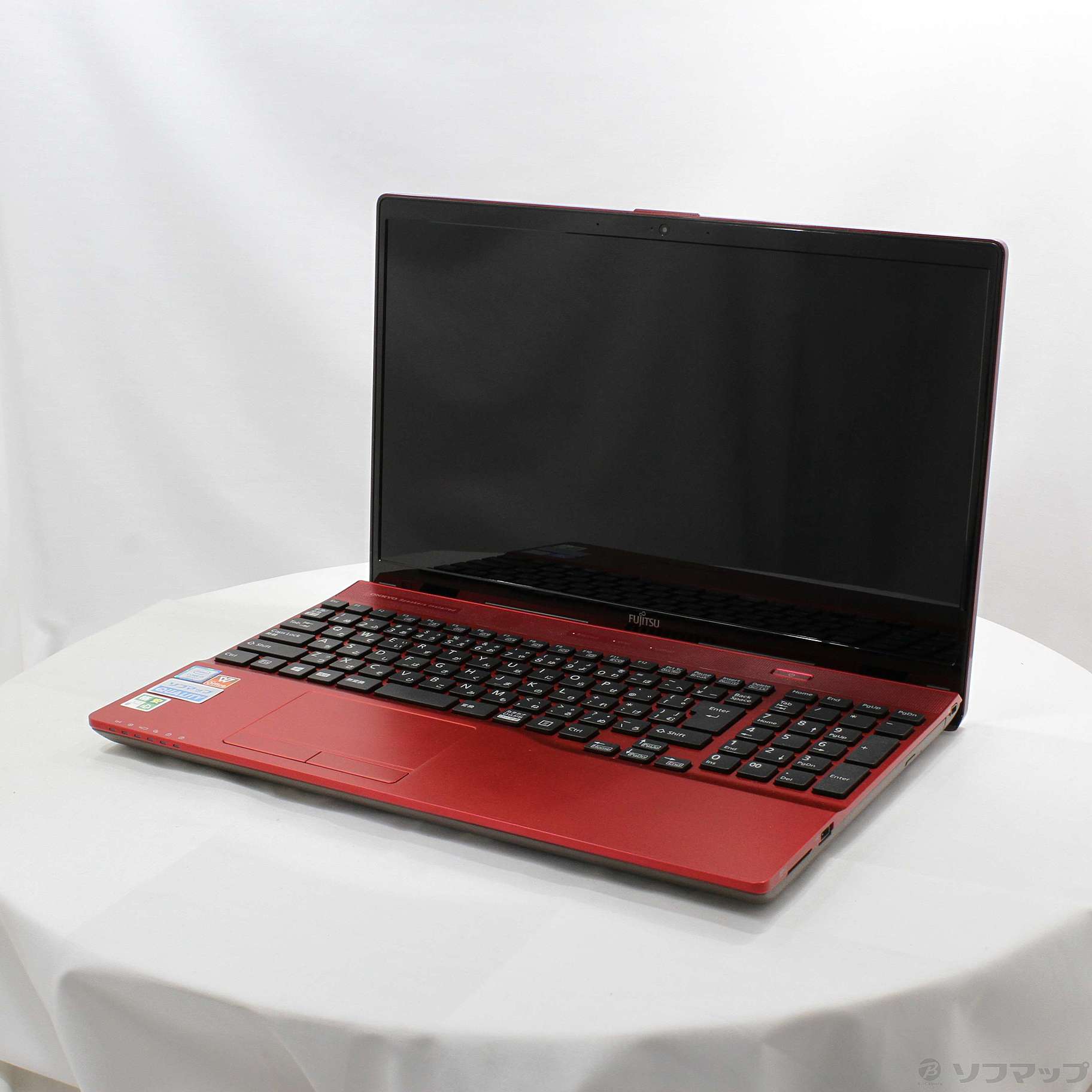 中古】格安安心パソコン LIFEBOOK AH45／B3 FMVA45B3R ガーネットレッド 〔Windows 10〕 ［Core-i3-7130U  (2.7GHz)／4GB／HDD1TB／15.6インチワイド］ [2133057478725] - リコレ！|ビックカメラグループ  ソフマップの中古通販サイト