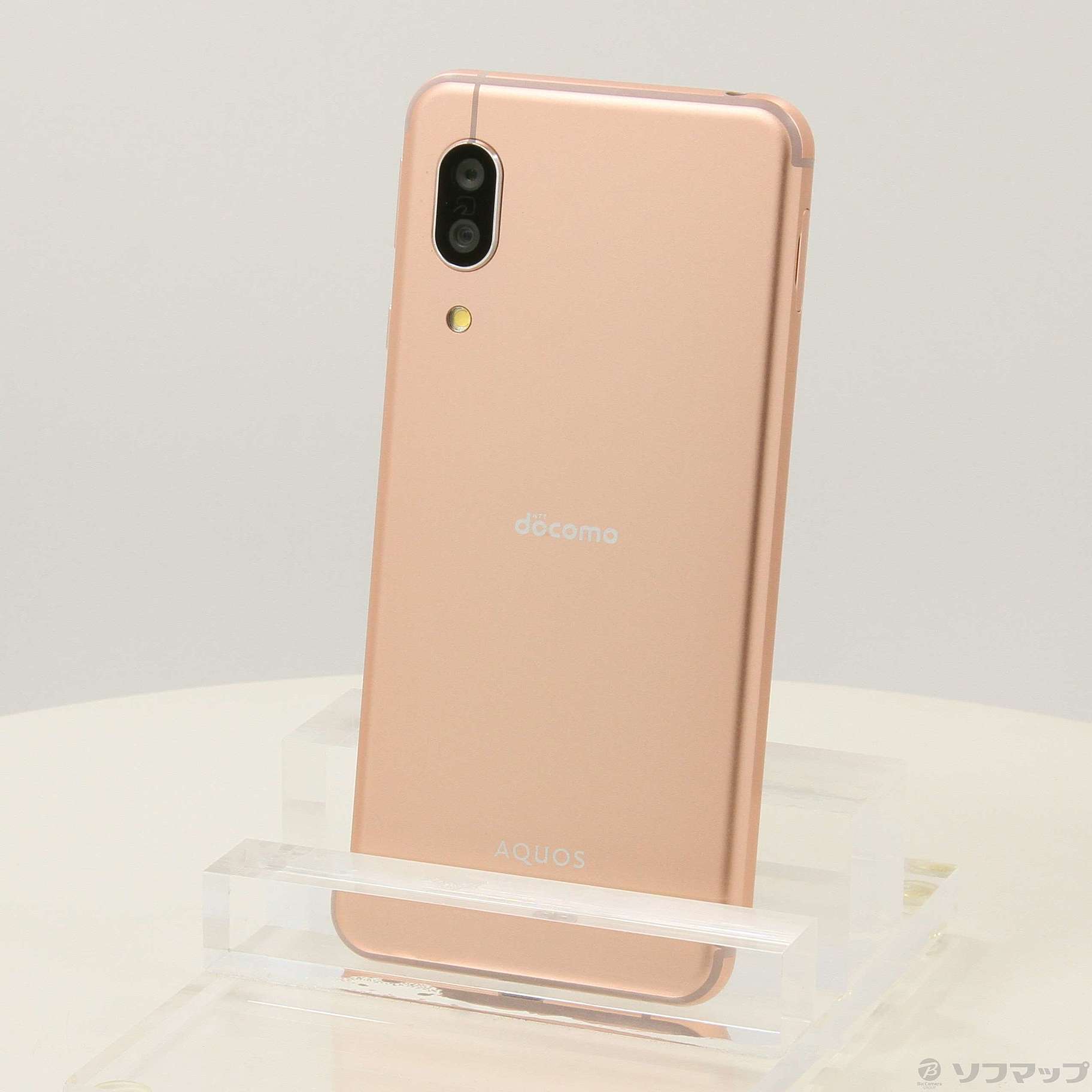 中古】AQUOS sense3 64GB ライトカッパー SH-02M docomoロック解除SIM  