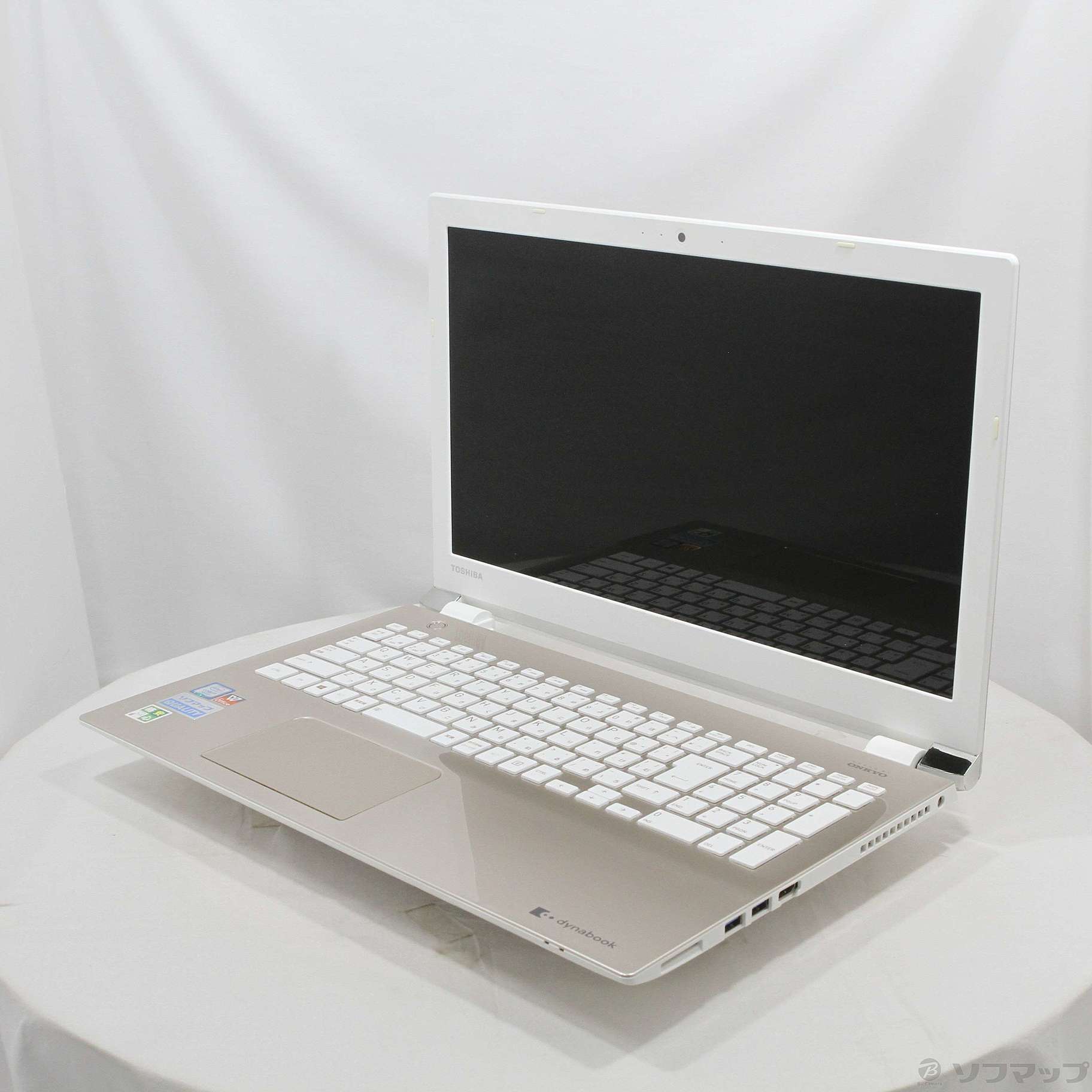 中古】格安安心パソコン dynabook T65／CG PT65CGP-RJB サテンゴールド 〔Windows 10〕 ［Core-i7-7500U  (2.7GHz)／4GB／HDD1TB／15.6インチワイド］ [2133057527256] - リコレ！|ビックカメラグループ  ソフマップの中古通販サイト