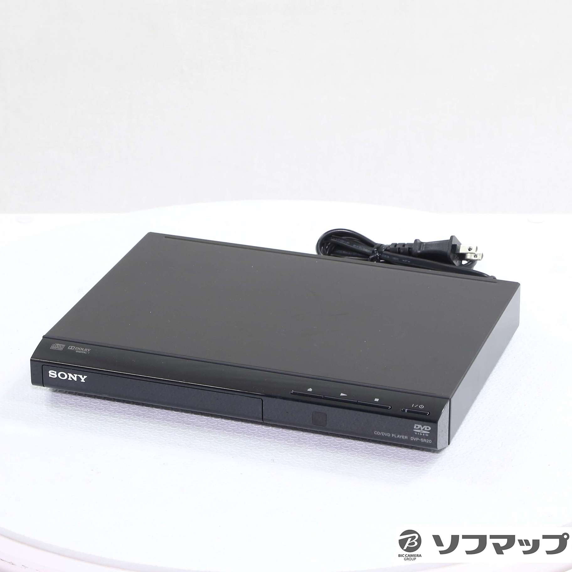 SONY　ソニー　再生のみ　CD　DVD　プレーヤー　DVP-SR20 　2022年製　中古品 ソニー DVDプレーヤー ブラック 再生専用 DVP-SR20 BC [1)本体] SONY