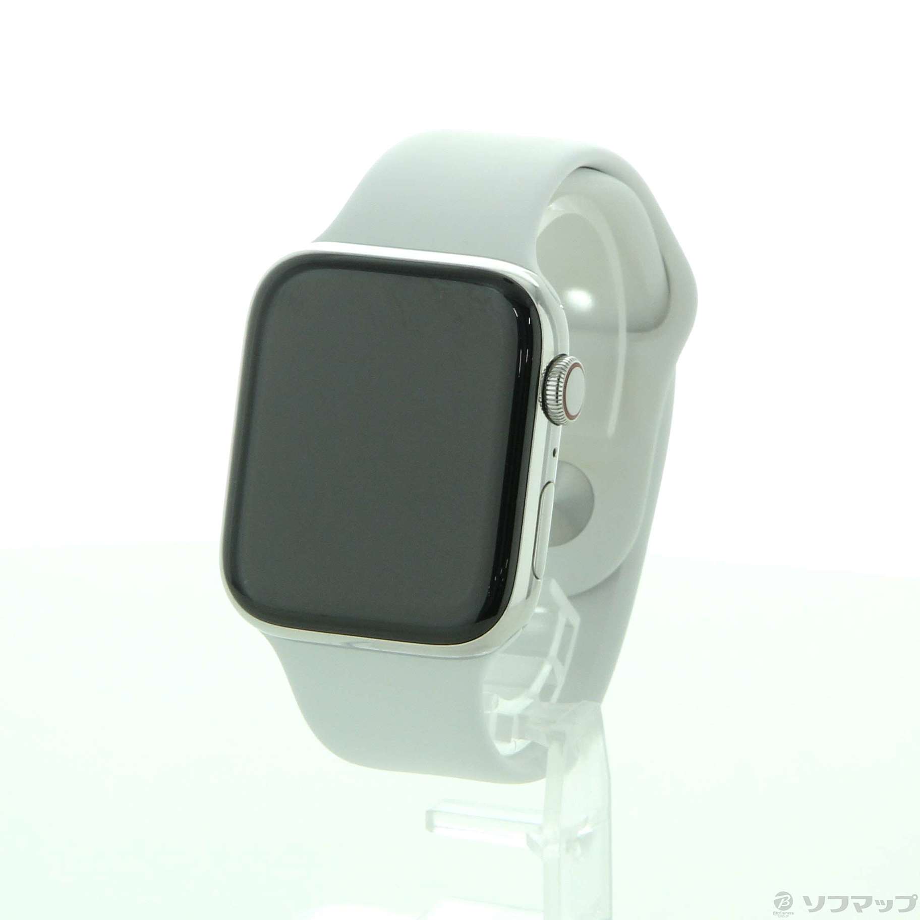 Apple Watch Series 5 GPS + Cellular 44mm ステンレススチールケース ホワイトスポーツバンド