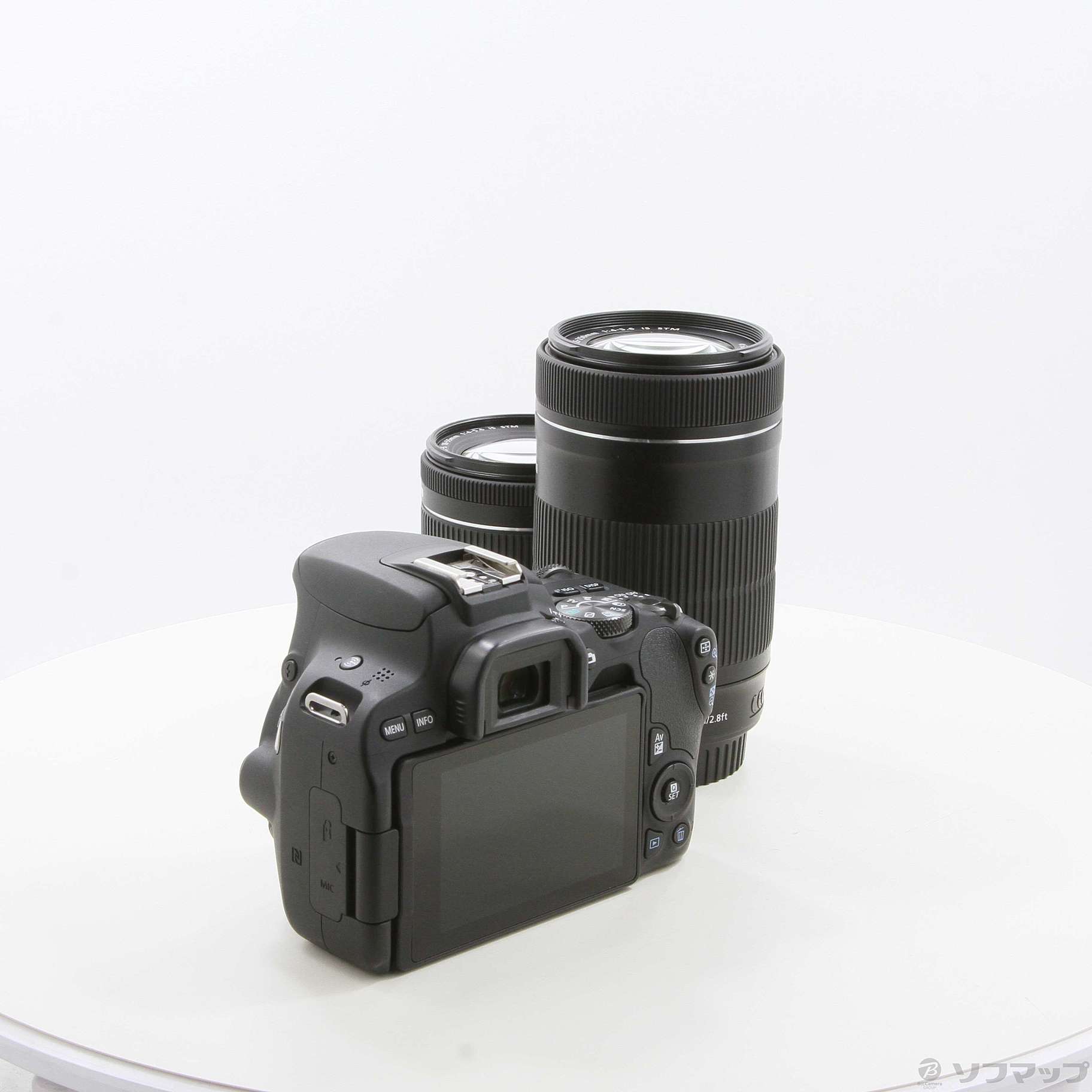 中古】セール対象品 EOS Kiss X9 ブラック ダブルズームキット 