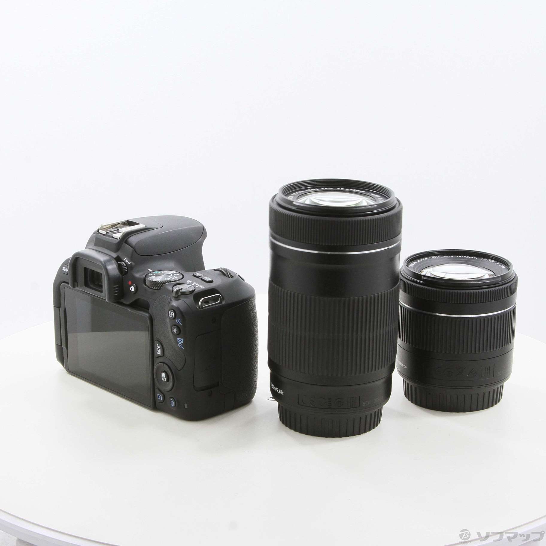 中古】セール対象品 EOS Kiss X9 ブラック ダブルズームキット 
