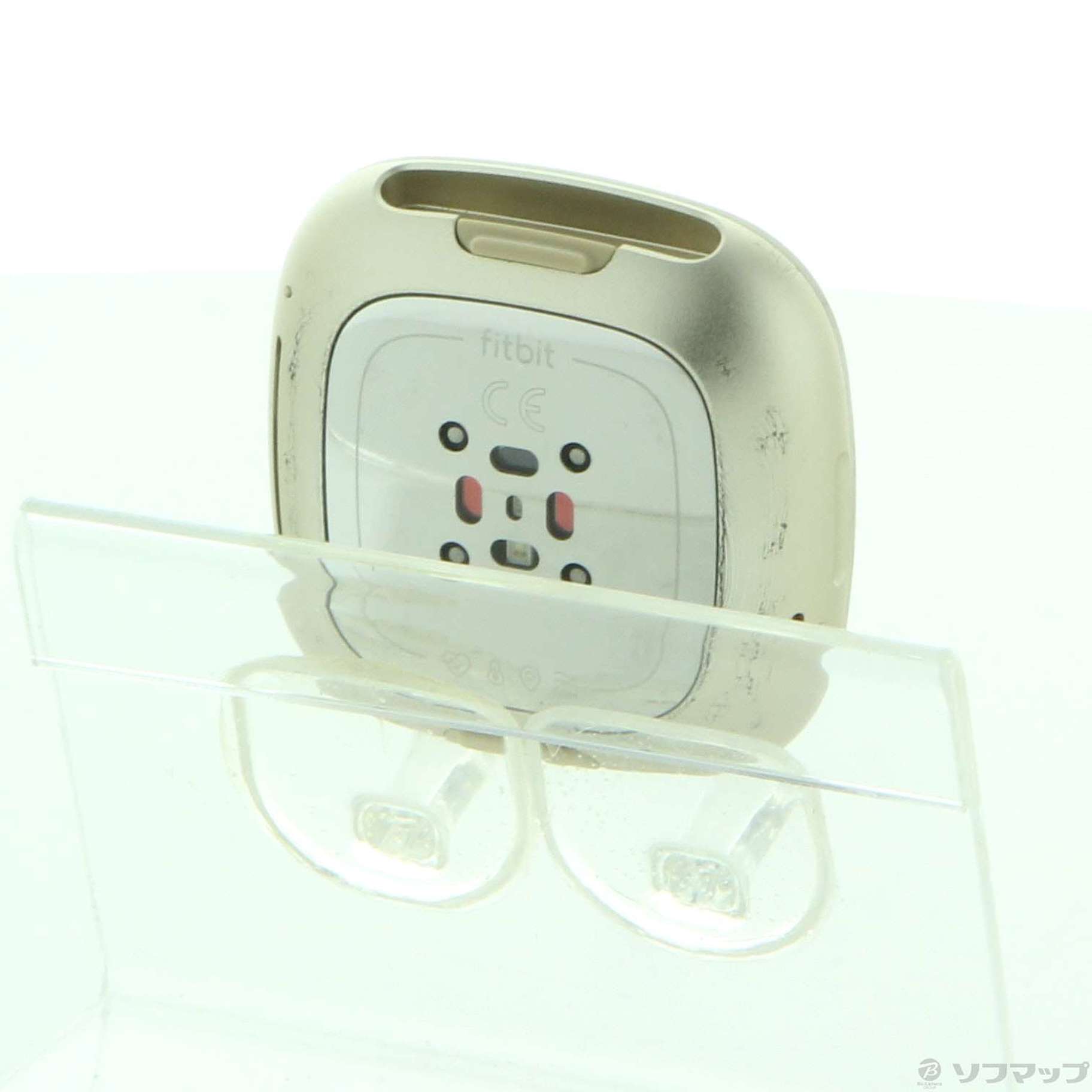中古】Fitbit Sense FB512GLWT-FRCJK ルナホワイト／ソフト