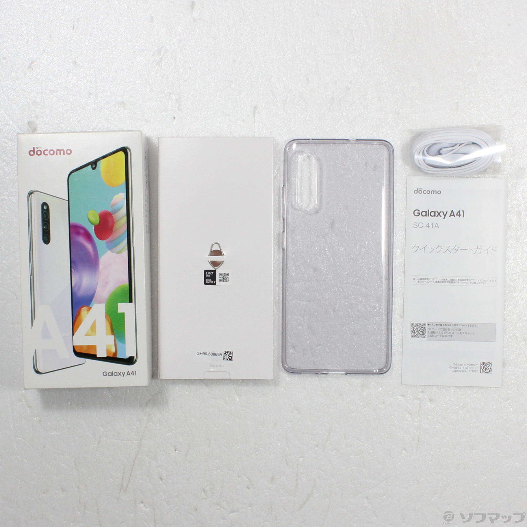 中古】GALAXY A41 64GB ホワイト SC-41A docomoロック解除SIMフリー [2133057883505] -  リコレ！|ビックカメラグループ ソフマップの中古通販サイト