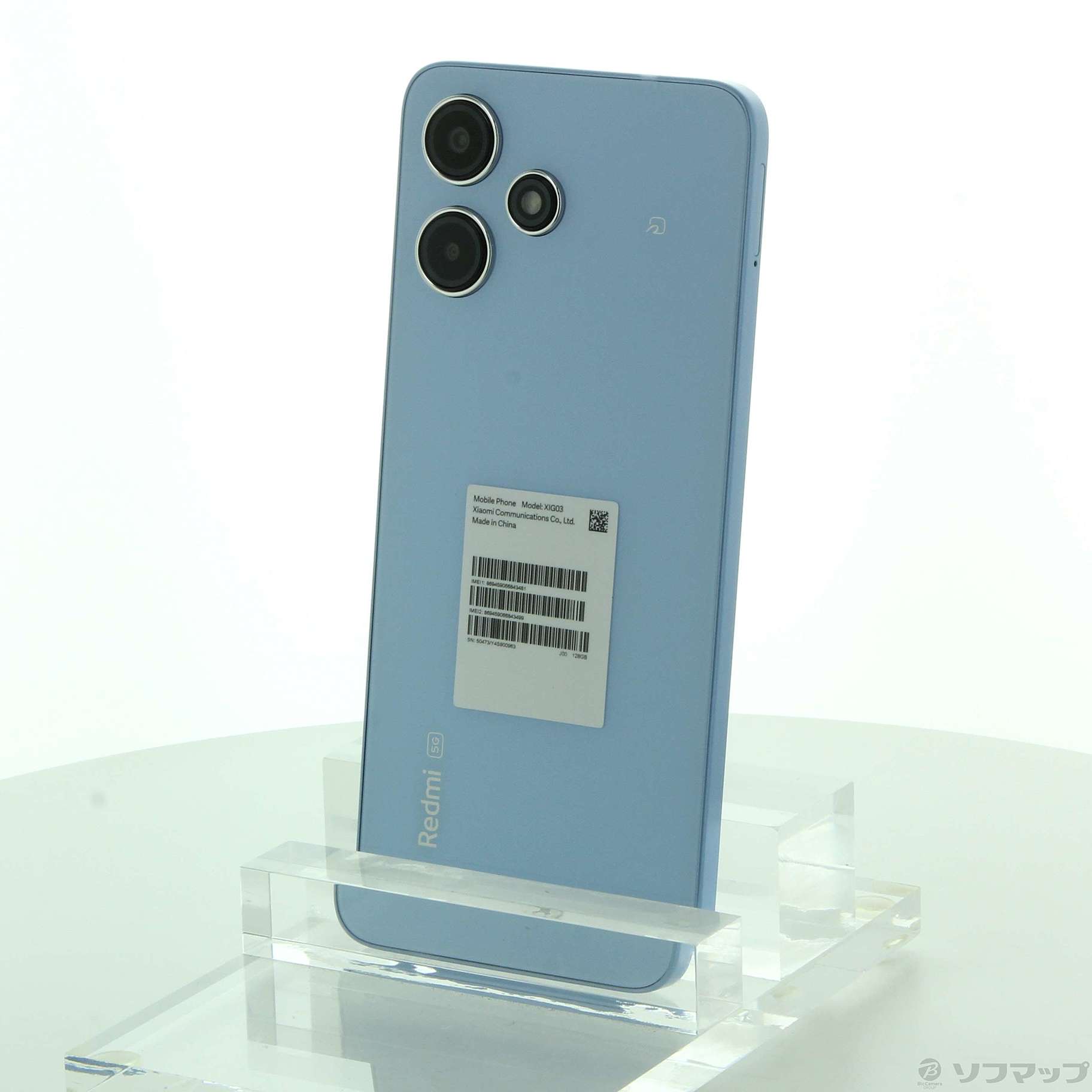 中古】Redmi 12 5G 128GB スカイブルー XIG03 au SIMフリー 
