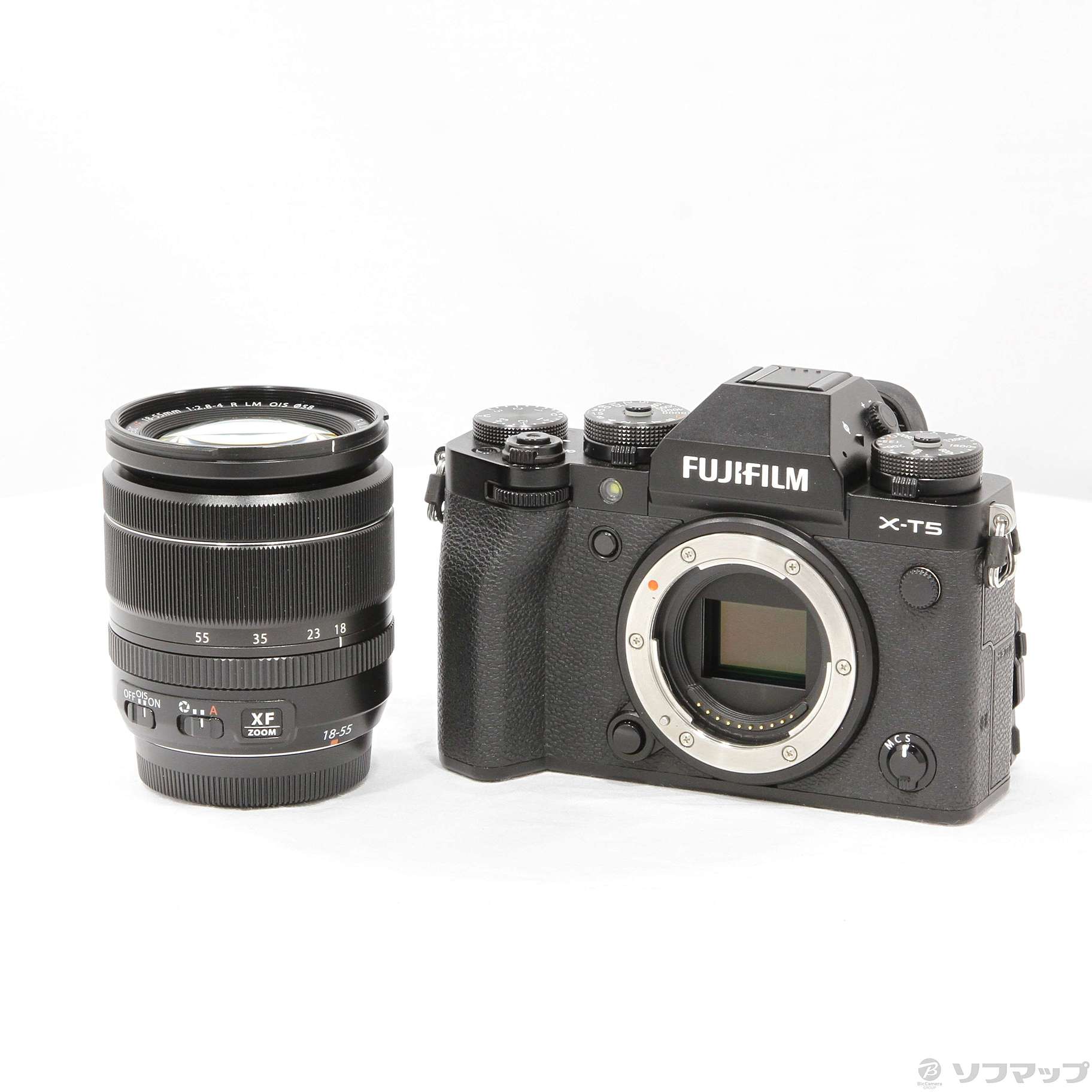 中古】〔展示品〕 FUJIFILM X-T5 XF18-55mmレンズキット ブラック [2133058029827] -  リコレ！|ビックカメラグループ ソフマップの中古通販サイト