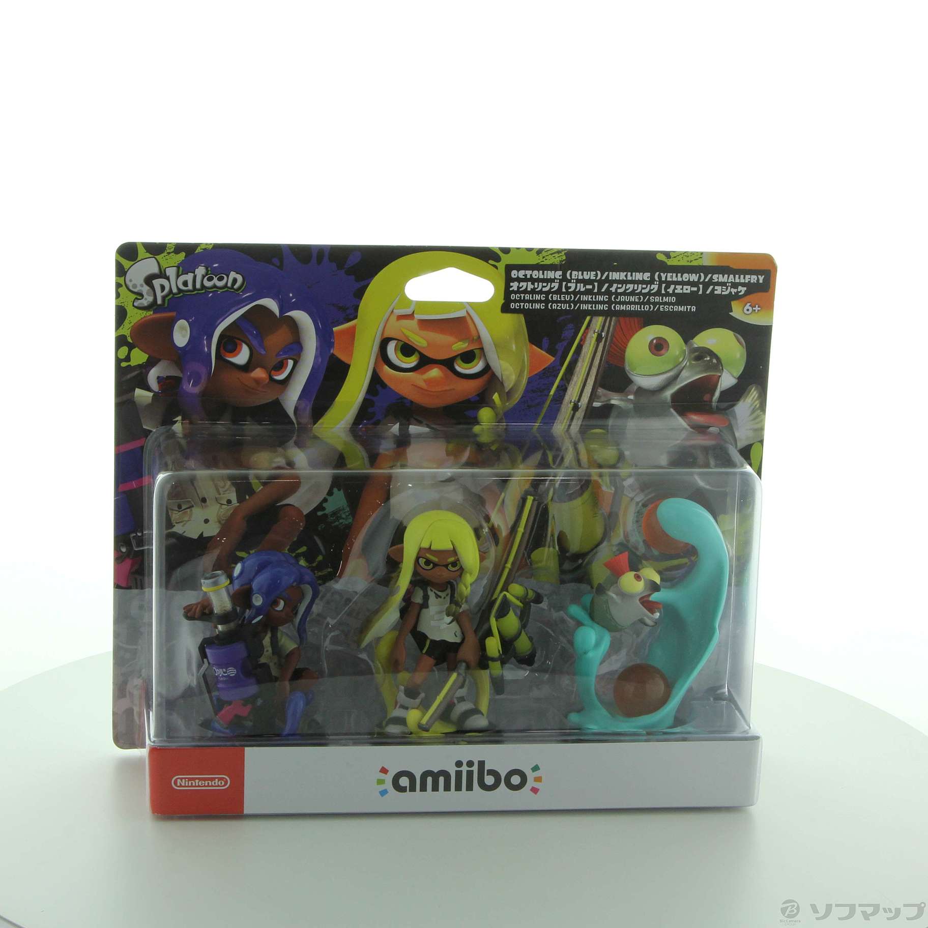 中古】amiibo トリプルセット [インクリング【イエロー】／オクトリング【ブルー】／コジャケ] スプラトゥーンシリーズ  [2133058054904] - リコレ！|ビックカメラグループ ソフマップの中古通販サイト