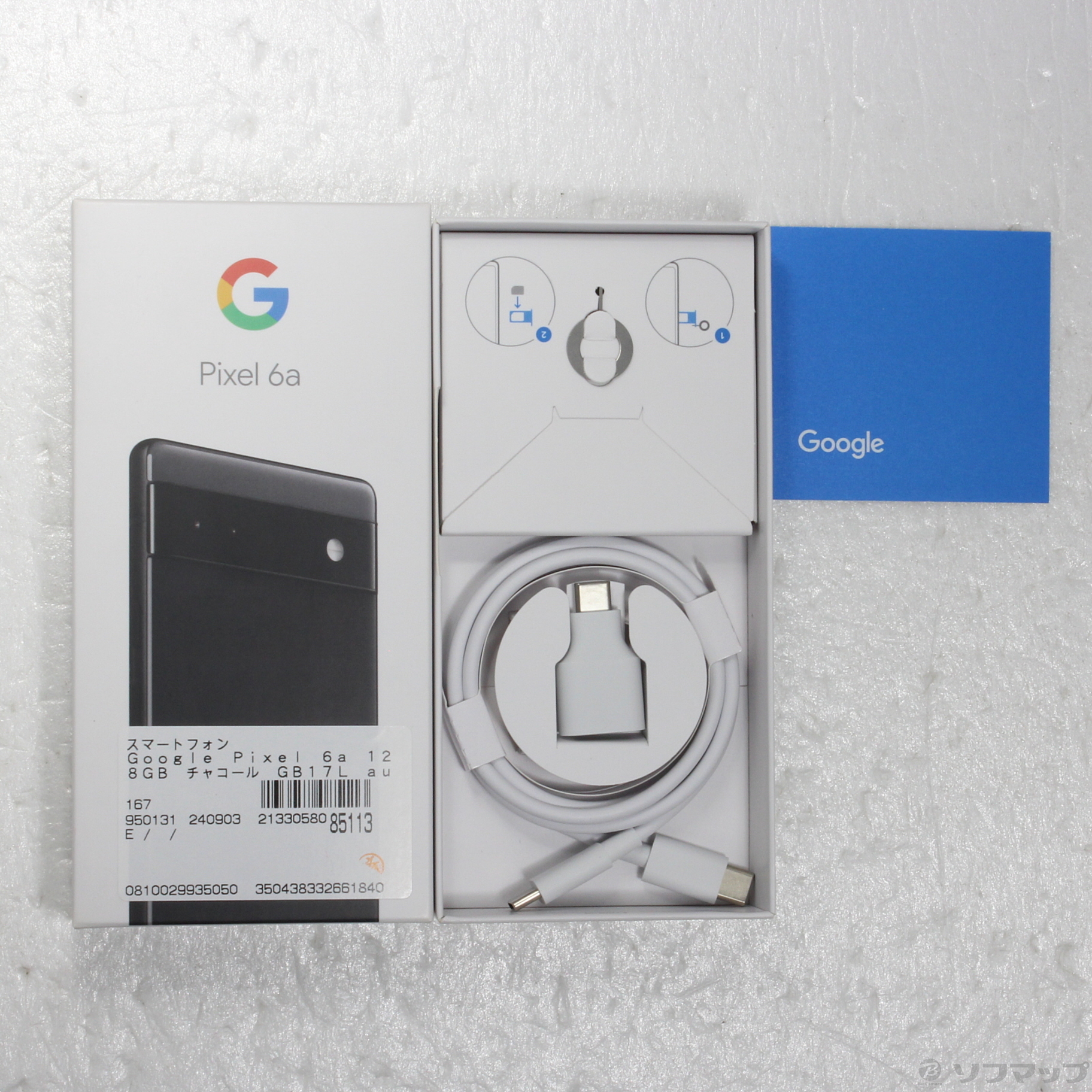 中古】Google Pixel 6a 128GB チャコール GB17L au SIMフリー [2133058085113] -  リコレ！|ビックカメラグループ ソフマップの中古通販サイト