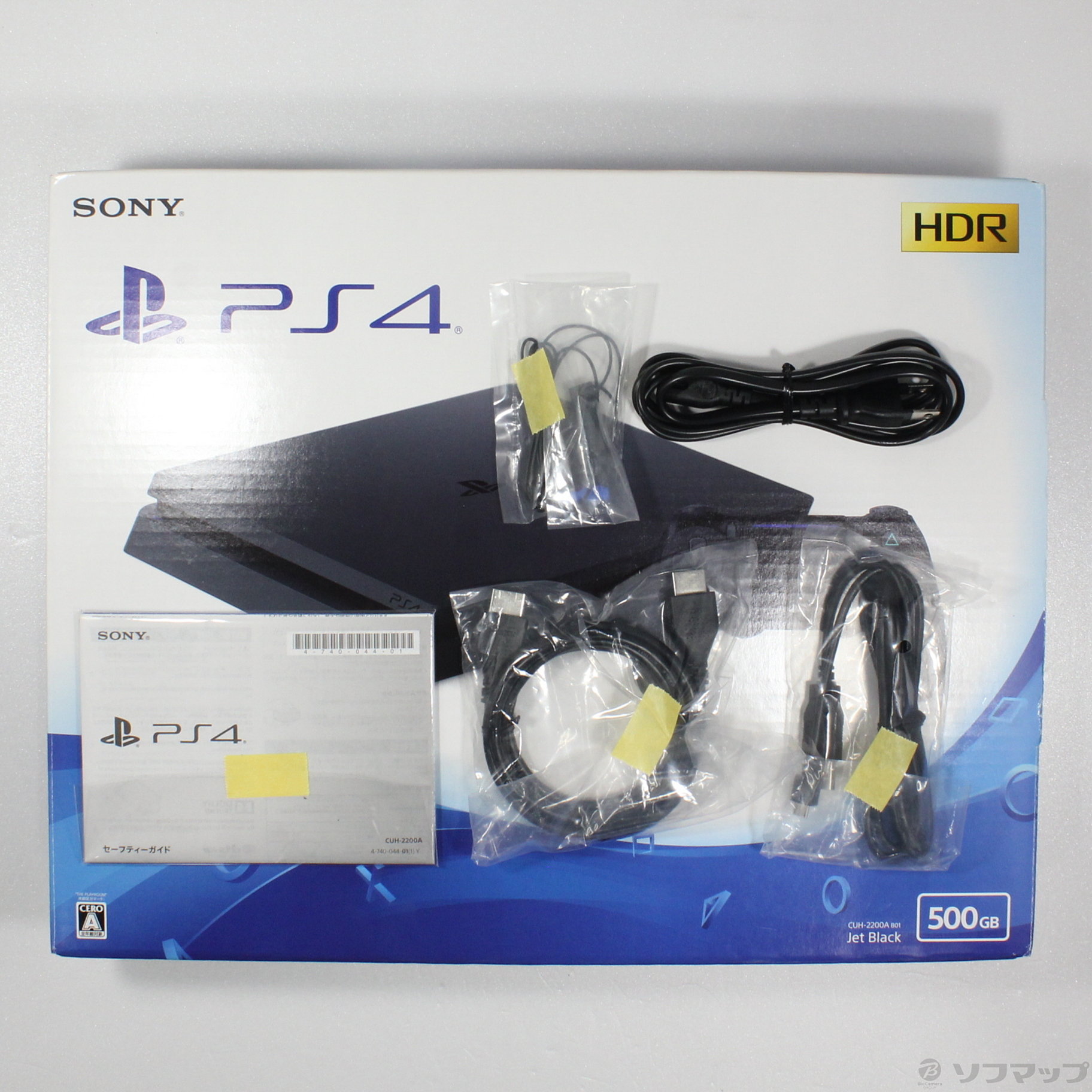 中古】PlayStation 4 ジェット・ブラック 500GB CUH-2200AB01 [2133058085953] -  リコレ！|ビックカメラグループ ソフマップの中古通販サイト