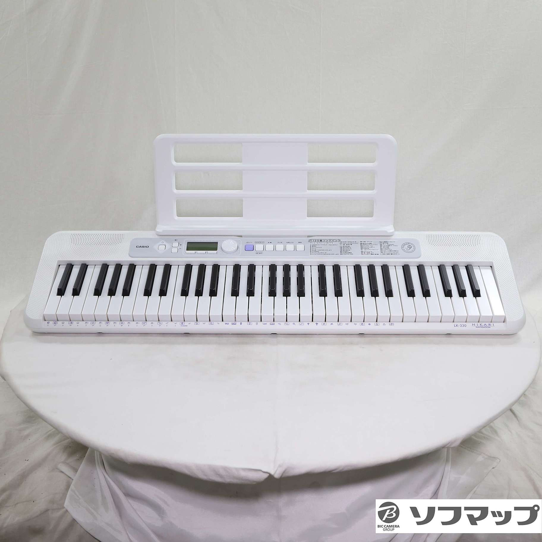 カシオから光ナビゲーションキーボード「Casiotone LK-335」が発売。