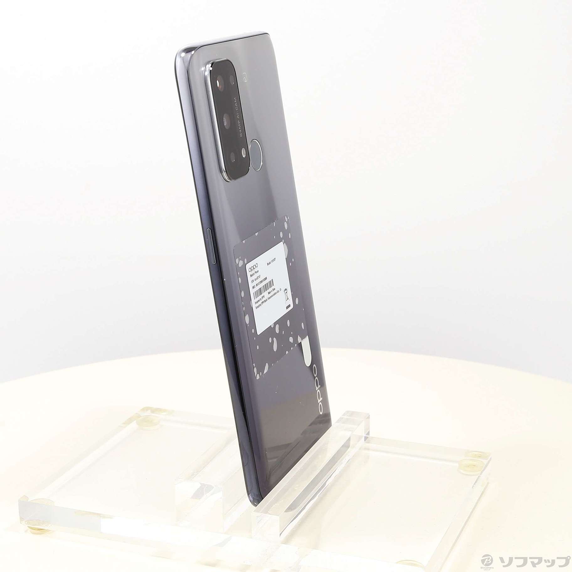 中古】OPPO Reno5 A 128GB シルバーブラック A101OP Y!mobile SIM