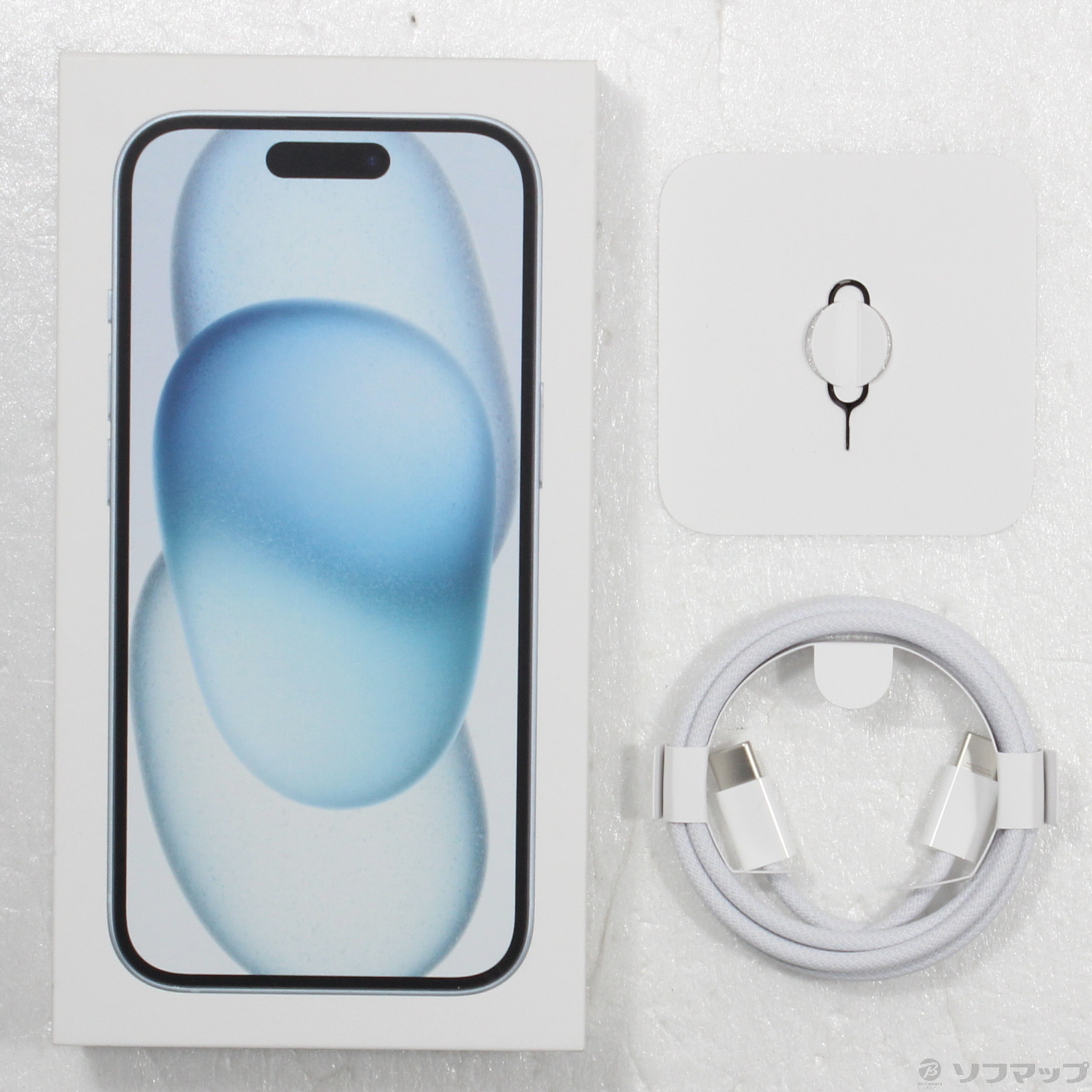 中古】iPhone15 128GB ブルー MTML3J／A SIMフリー [2133058183079