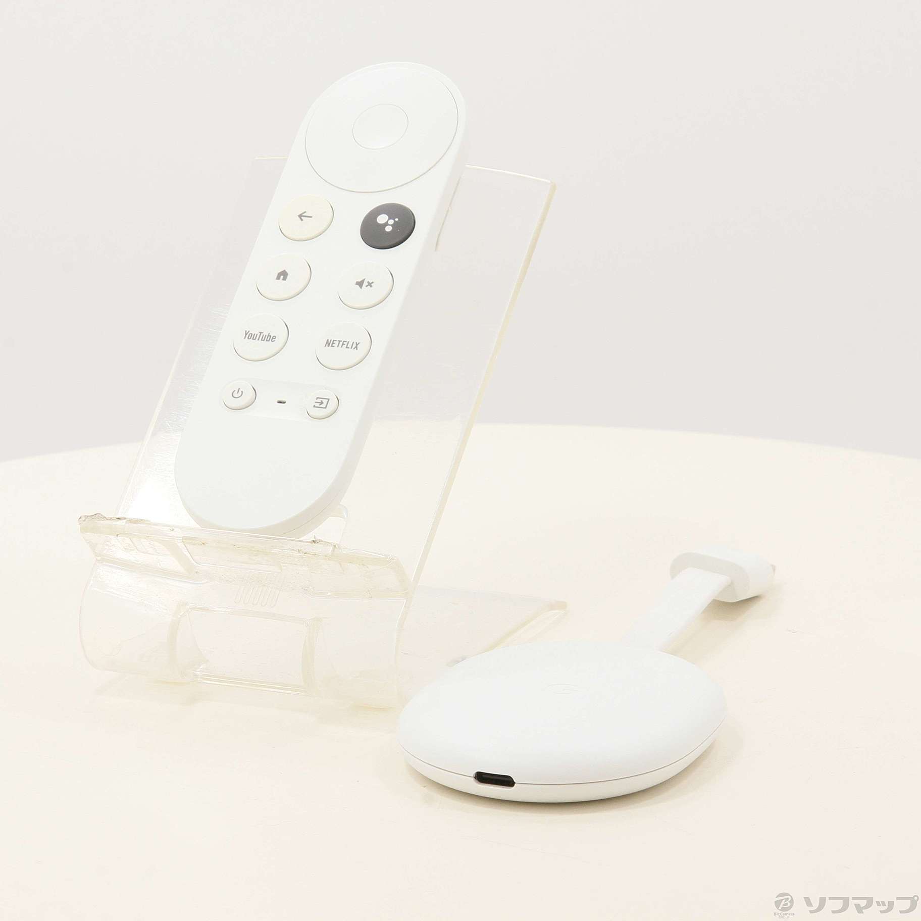 中古】Chromecast with Google TV(4K) Snow GA01919-JP [2133058185639