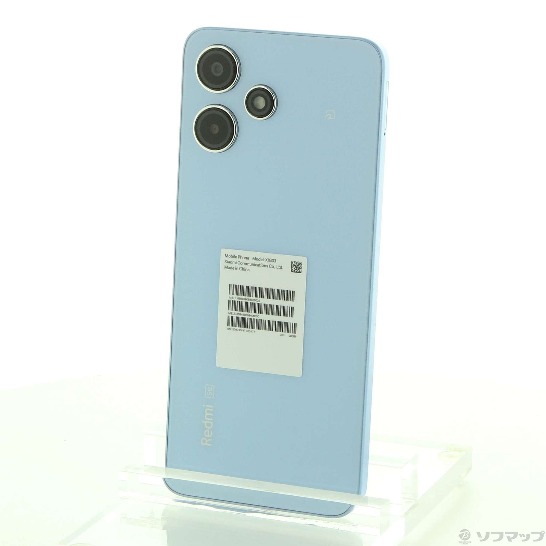 SIMフリー au Xiaomi Redmi 12 5G XIG03 RAM 4GB ROM 128GB スカイ 