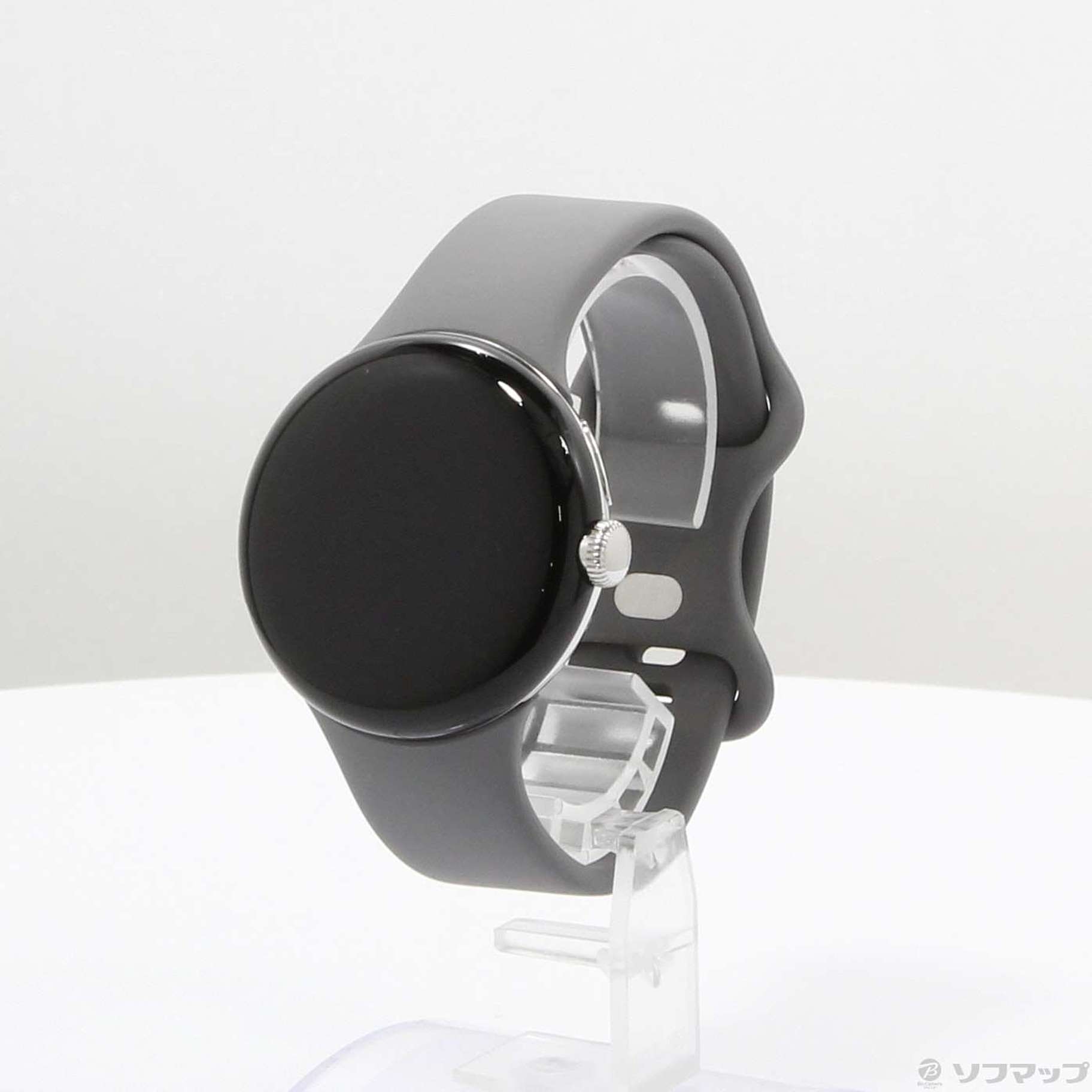 中古】Google Pixel Watch Polished Silver ステンレス ケース／Charcoal アクティブ バンド  GA03305-TW [2133058247672] - リコレ！|ビックカメラグループ ソフマップの中古通販サイト