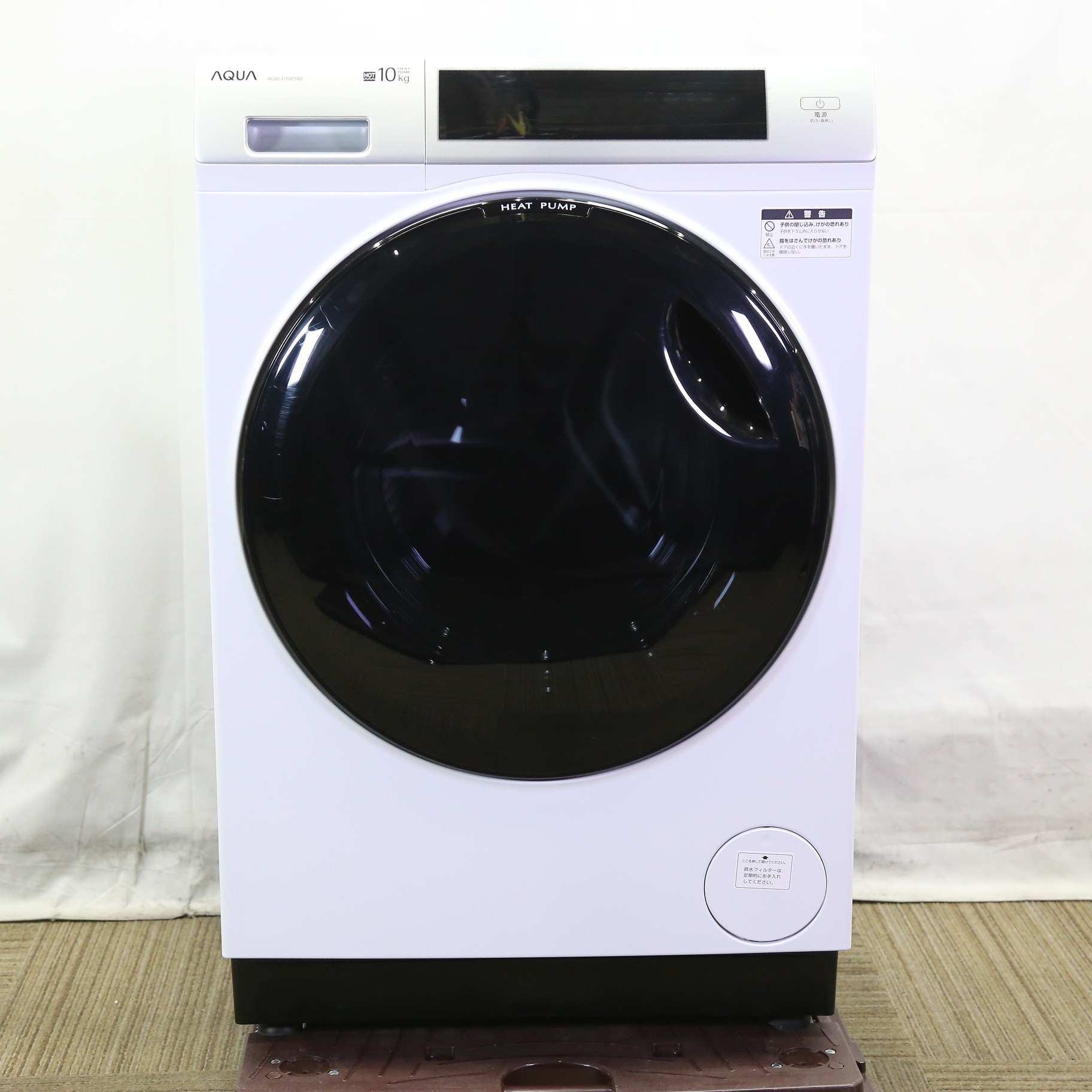 中古】〔展示品〕 ドラム式洗濯乾燥機 ホワイト AQW-D10P-L(W) ［洗濯