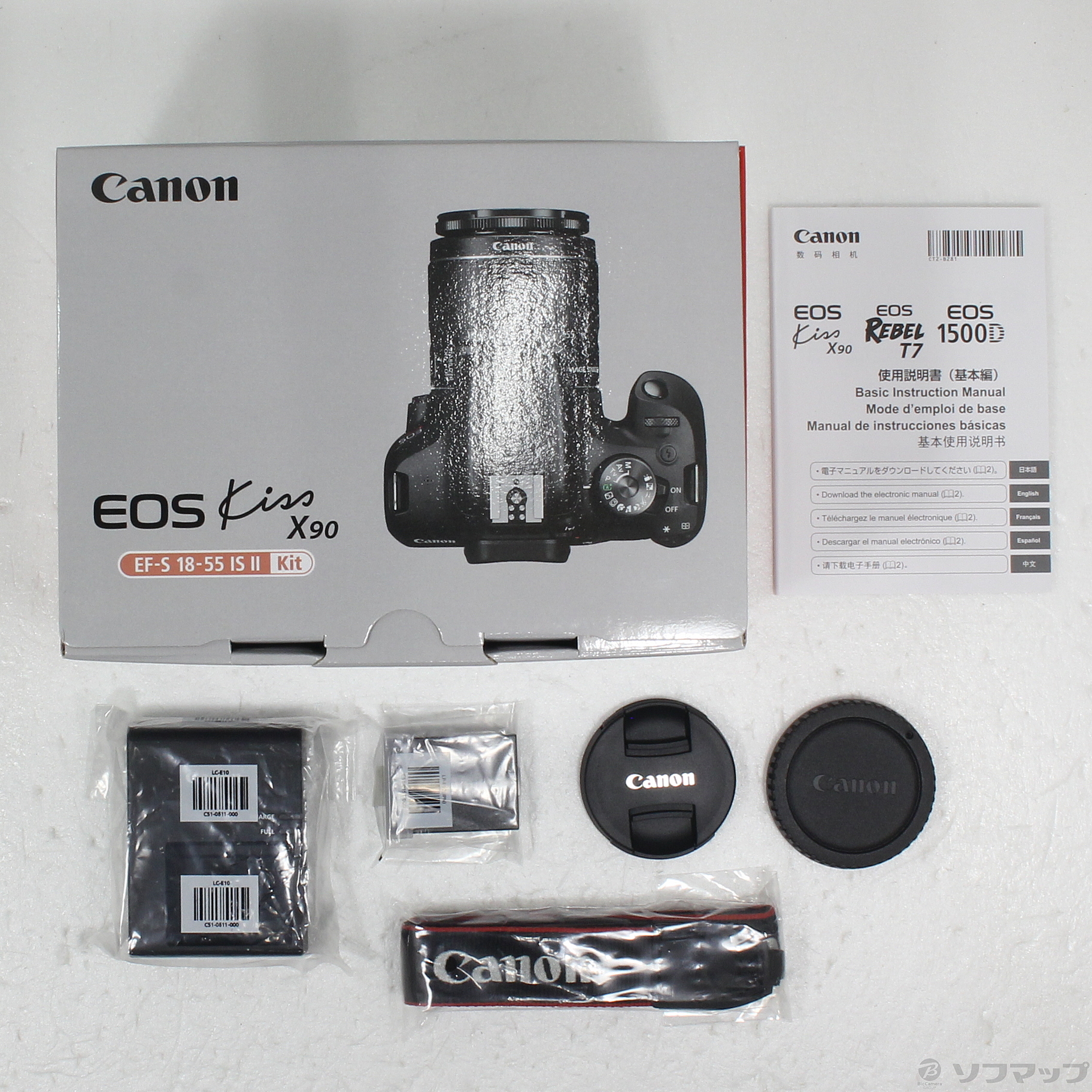 中古】EOS Kiss X90 EF-S18-55 IS II レンズキット [2133058313278