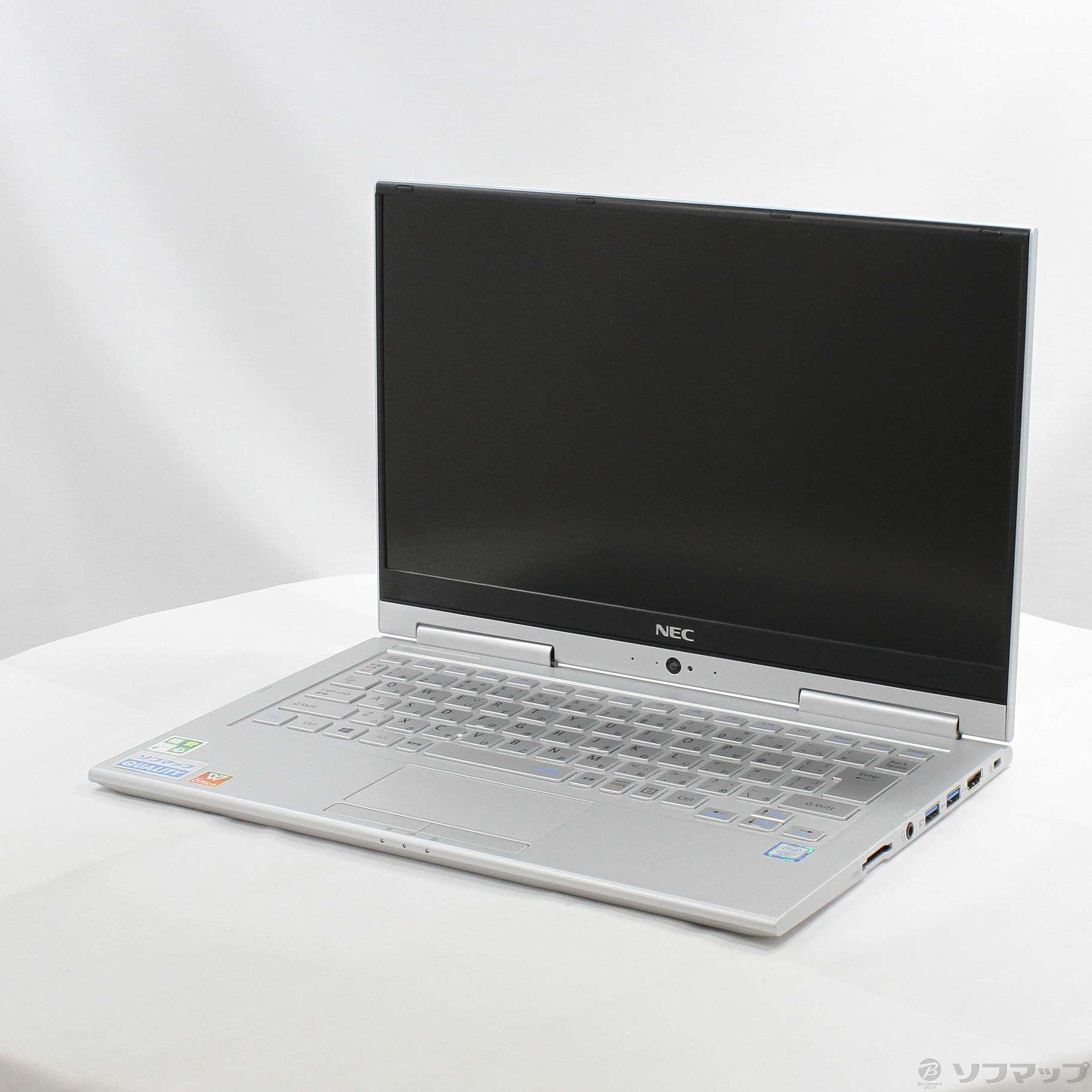 中古】格安安心パソコン LaVie Hybrid ZERO PC-HZ750GAS ムーンシルバー 〔Windows 10〕  ［Core-i7-7500U (2.7GHz)／8GB／SSD256GB／13.3インチワイド］ [2133058341073] -  リコレ！|ビックカメラグループ ソフマップの中古通販サイト