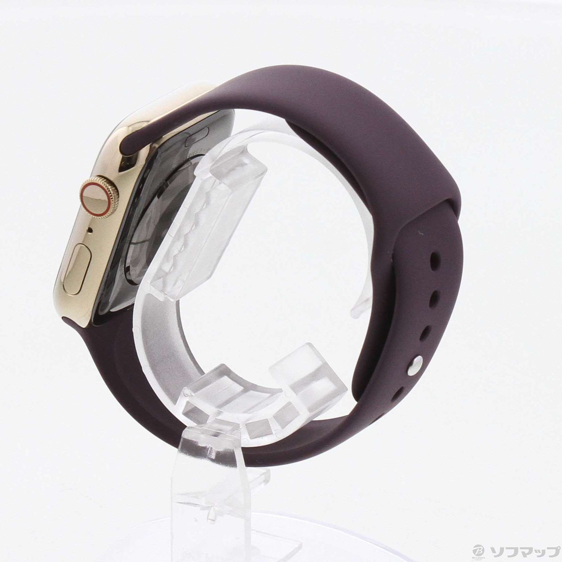 Apple Watch Series 7 GPS + Cellular 45mm ゴールドステンレススチールケース ダークチェリースポーツバンド