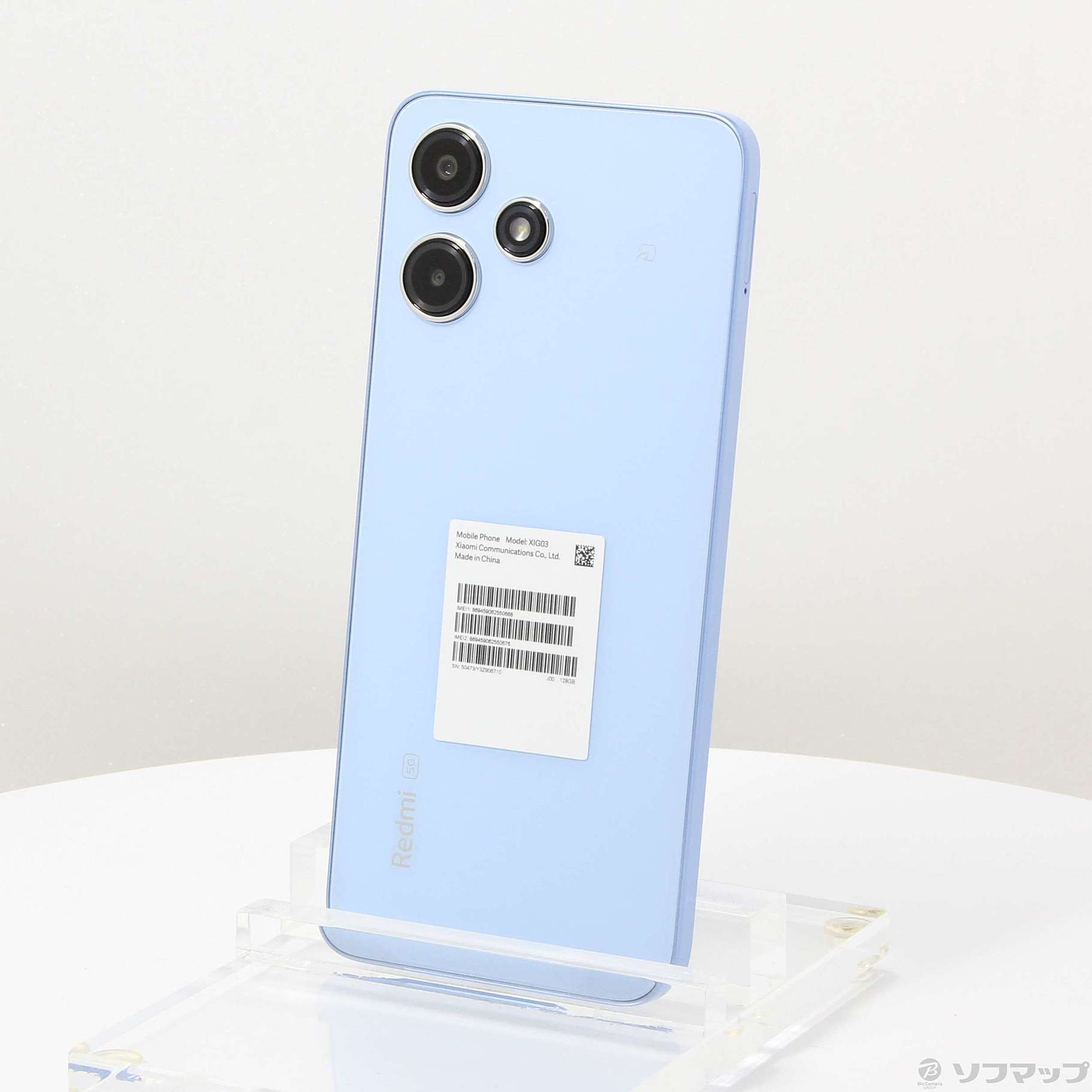 中古】Redmi 12 5G 128GB スカイブルー XIG03 au SIMフリー 