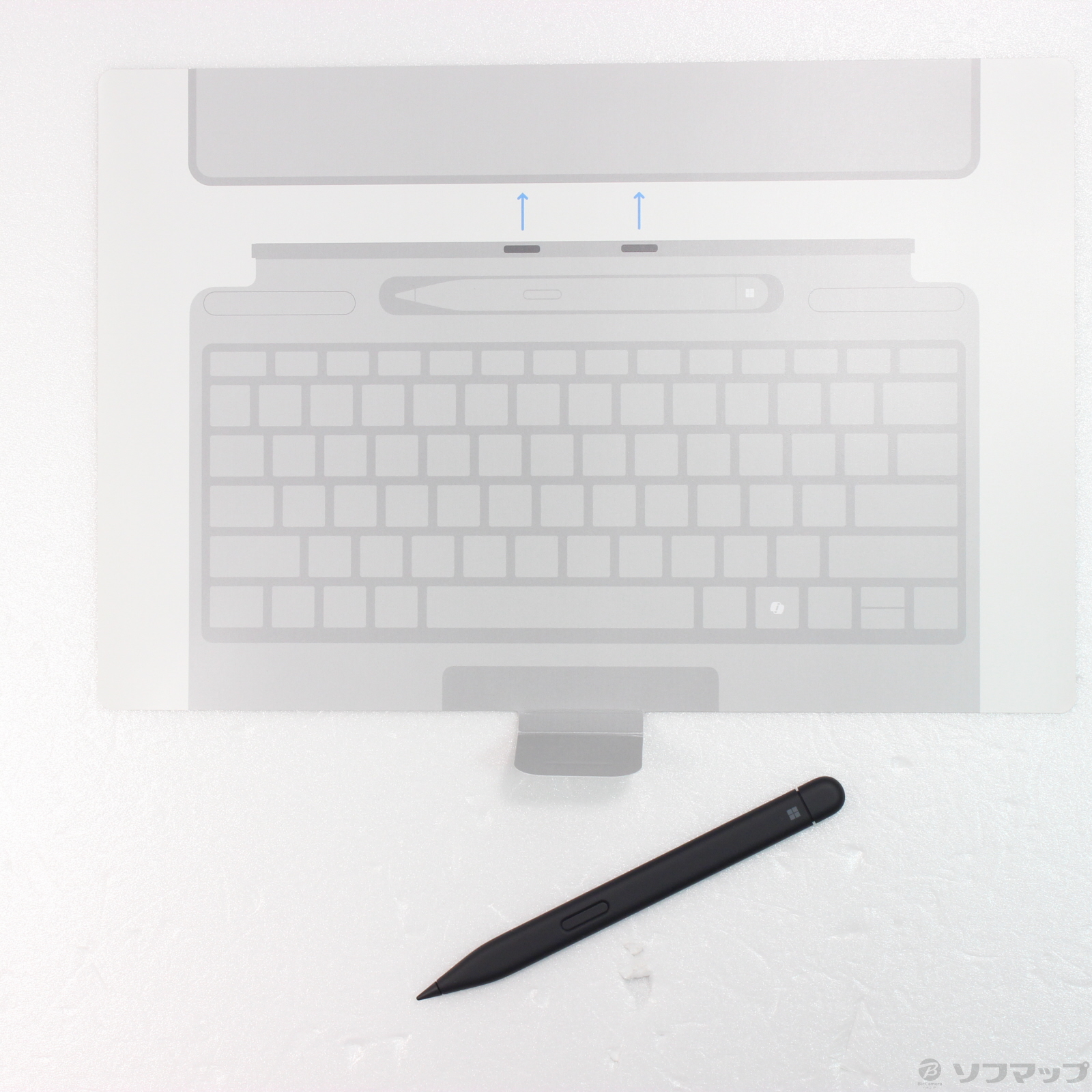 中古】Surface Pro キーボード ペン収納／スリムペン付き ブラック