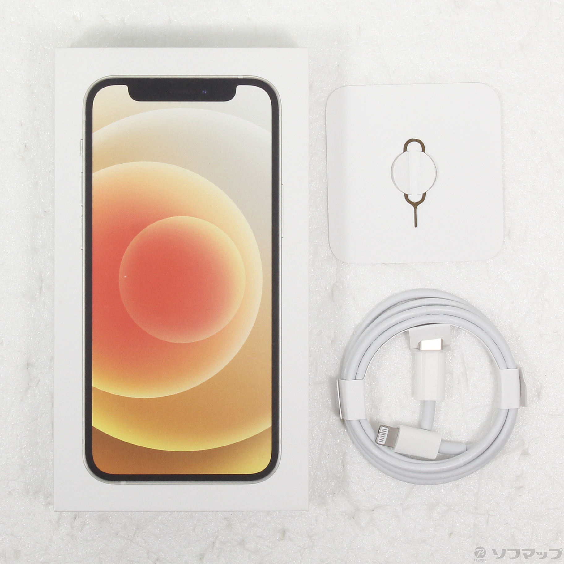 中古】iPhone12 mini 64GB ホワイト MGA63J／A SIMフリー 