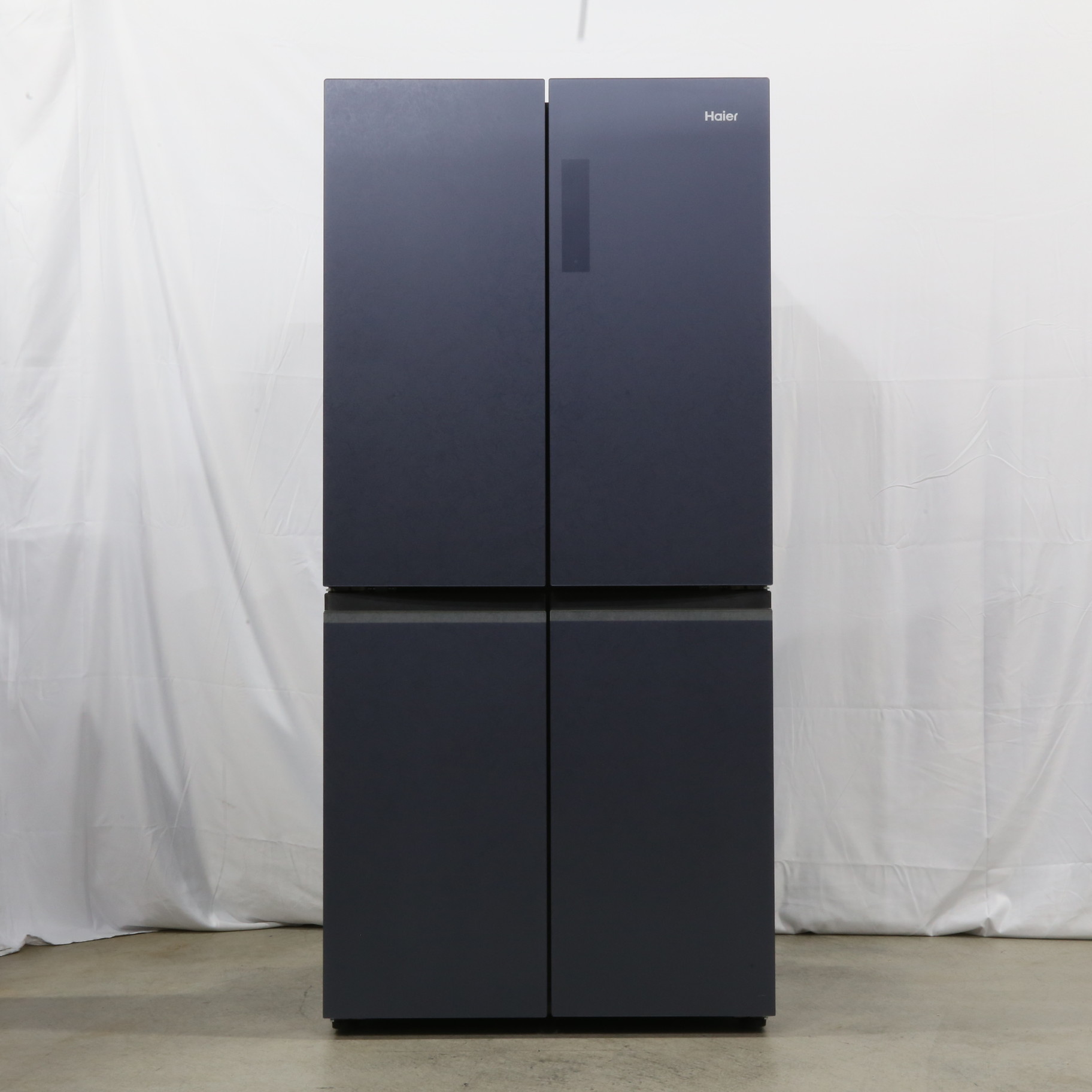 中古】〔展示品〕 フレンチドア冷蔵庫 大容量冷凍庫 ブルーイッシュ 