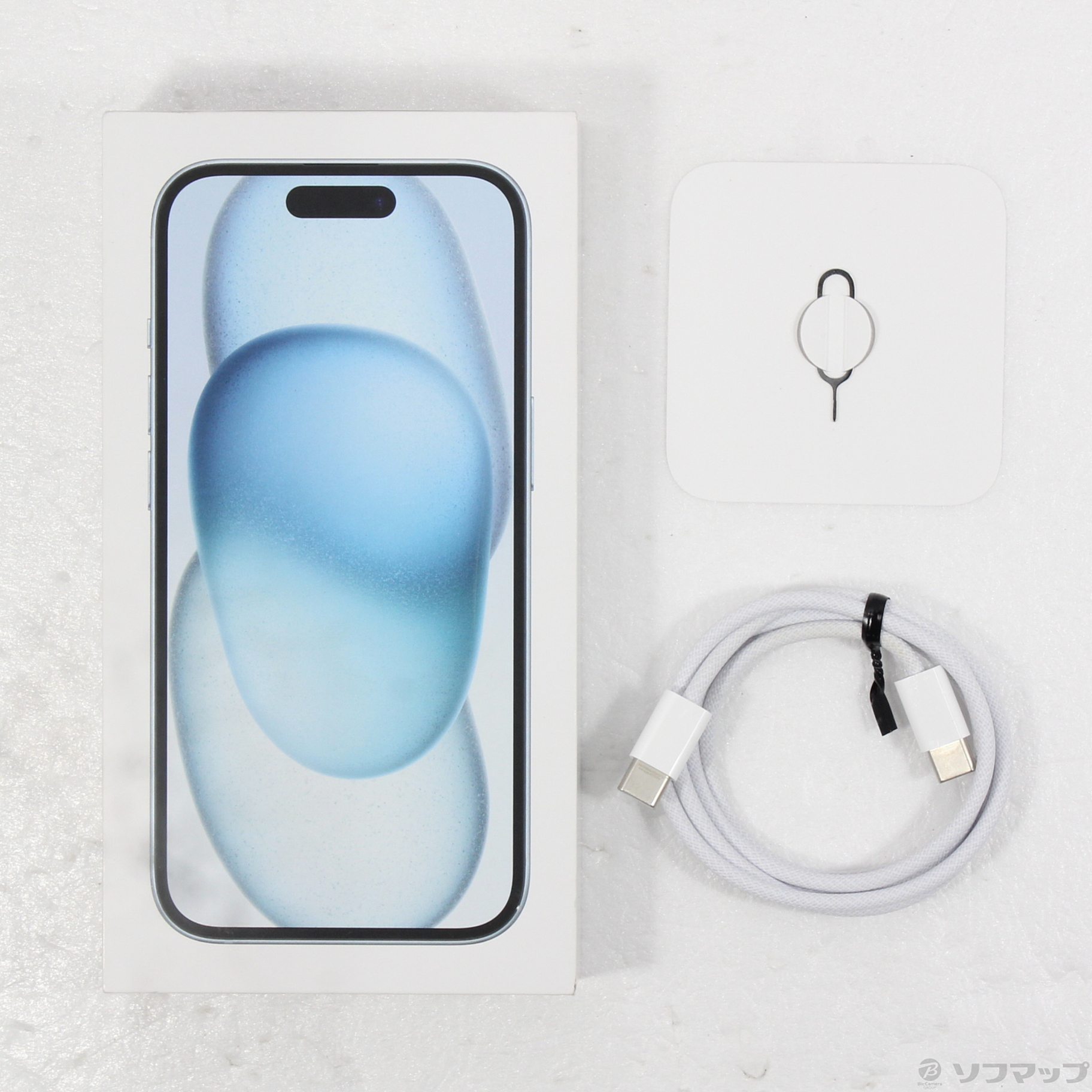 中古】iPhone15 256GB ブルー MTMR3J／A SIMフリー