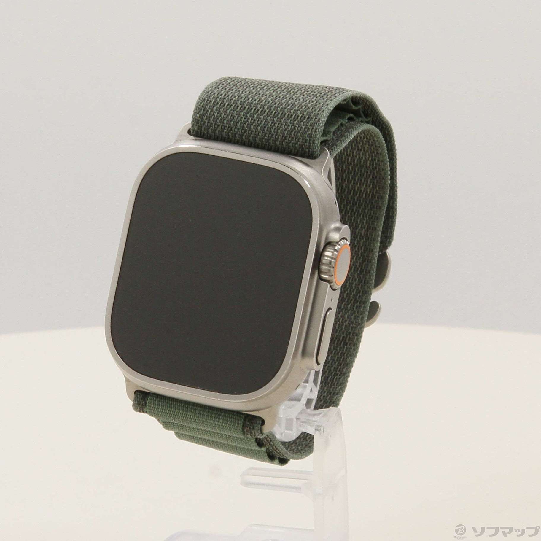 Apple Watch Ultra GPS + Cellular 49mm チタニウムケース グリーンアルパインループ